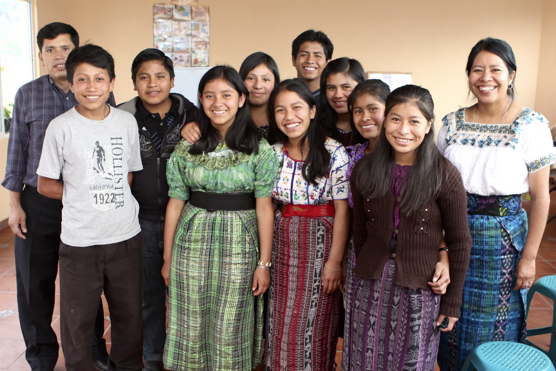 Left to right: Gregorio, Josue, Donis, Lidia, Mayra, Jasmin, Juan Antonio, Maria Isabel, Evelyn, Florinda, and Candelaria.