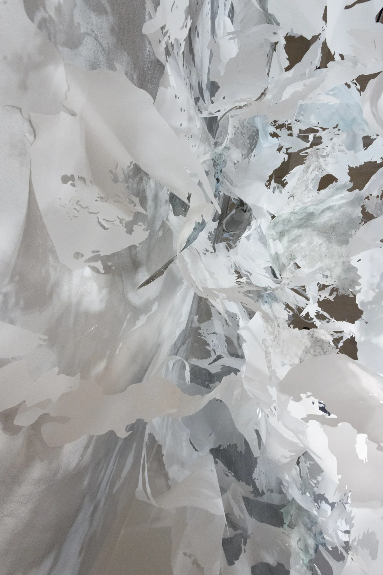 Untitled 2015, mixed-media, approx. 15'w x 15'h x 5'd Iterations, Installation at VisArts, Rockville
