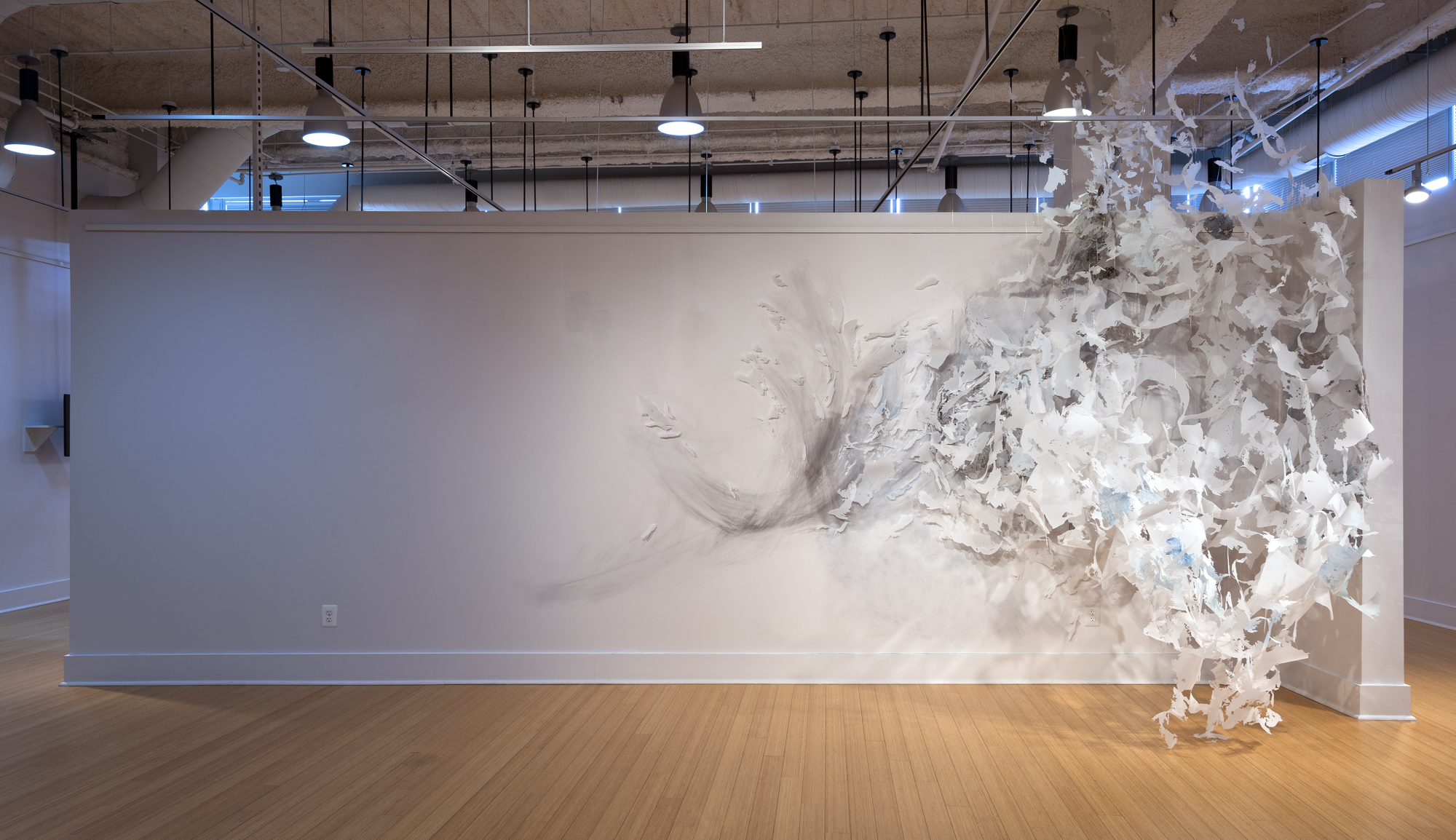  Untitled  2015, mixed-media, approx. 15'w x 15'h x 5'd  Iterations, Installation at VisArts, Rockville    
