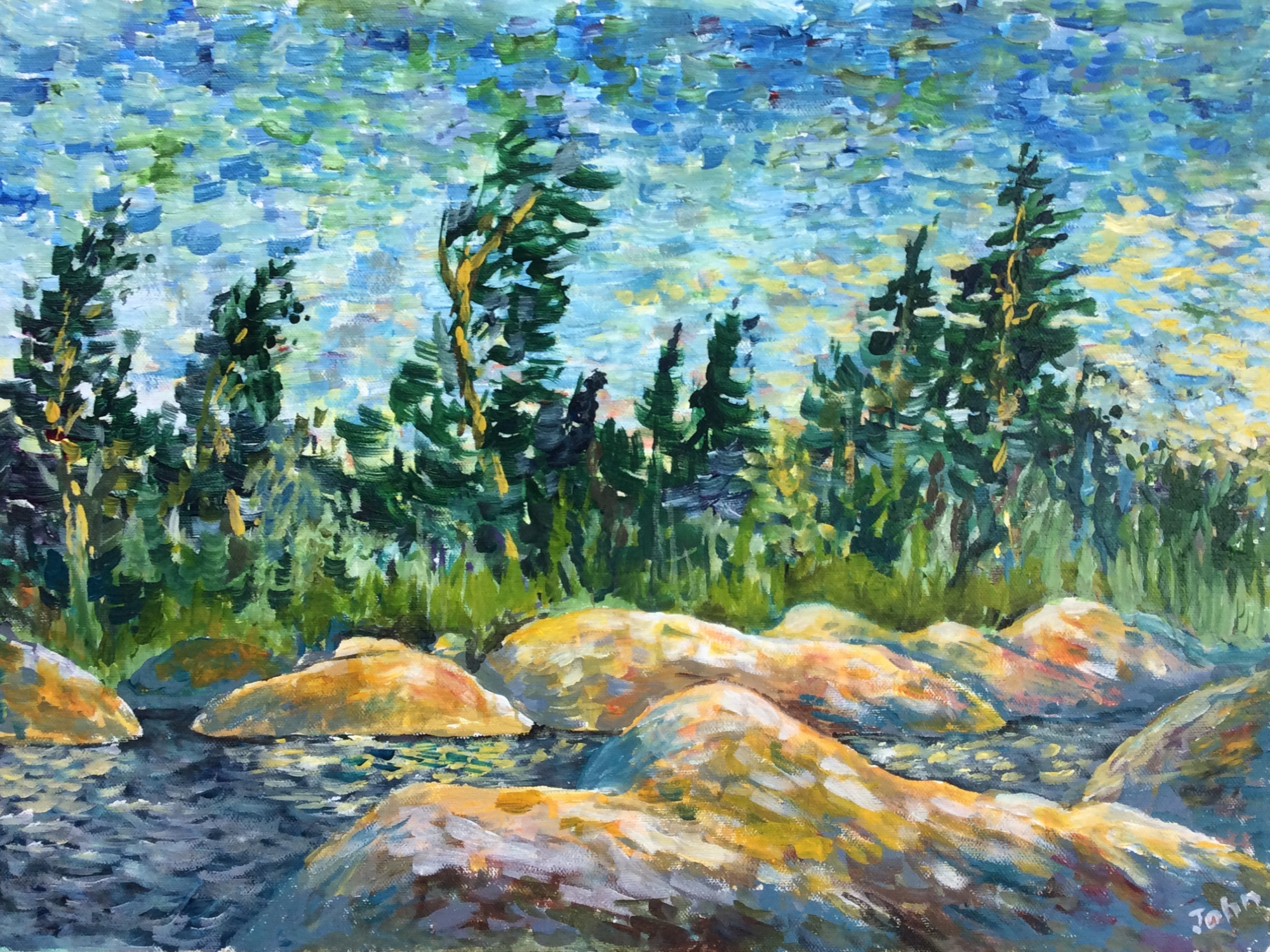 Wind on the lake