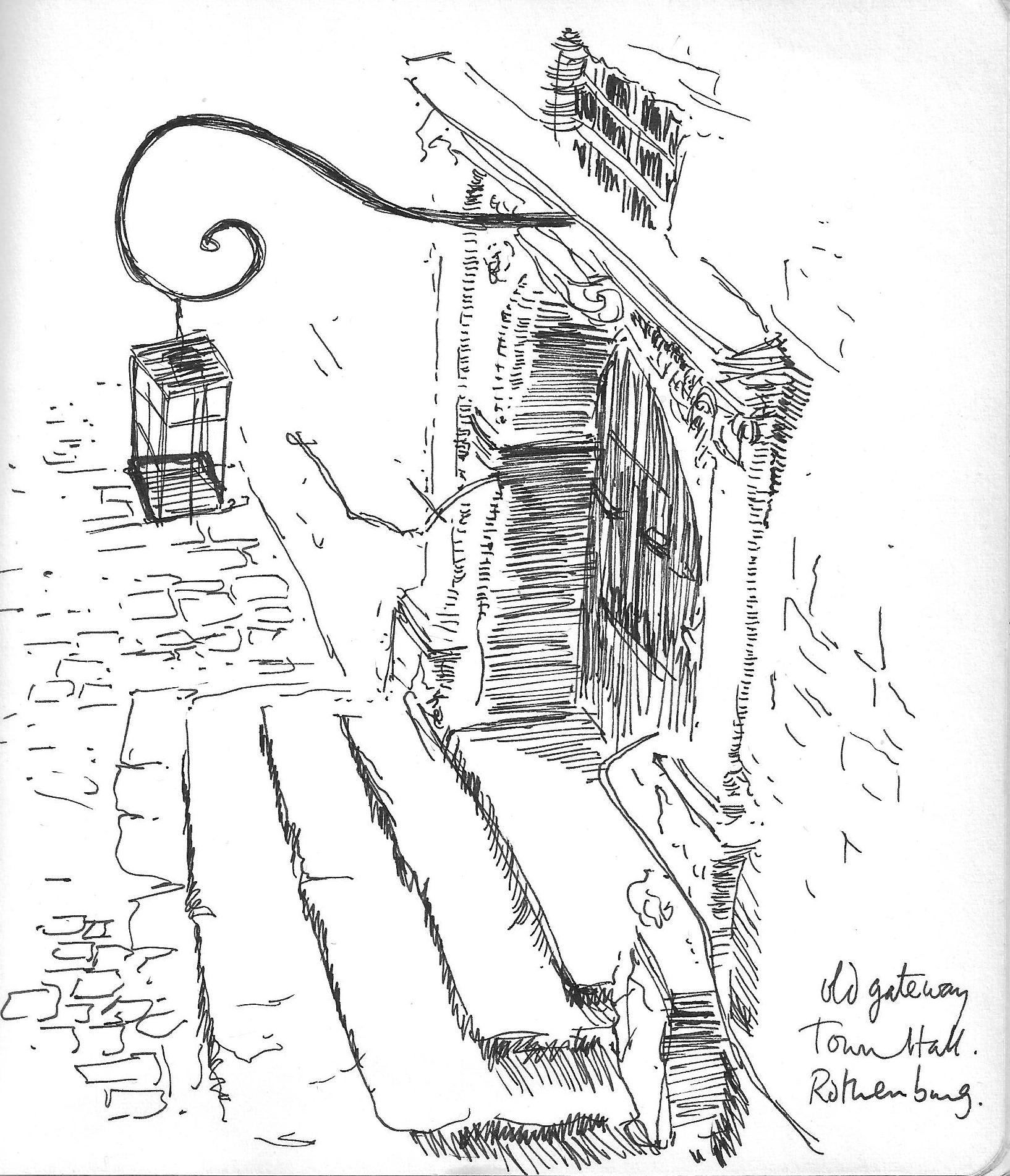 Old gateway, Town Hall, Rothenburg