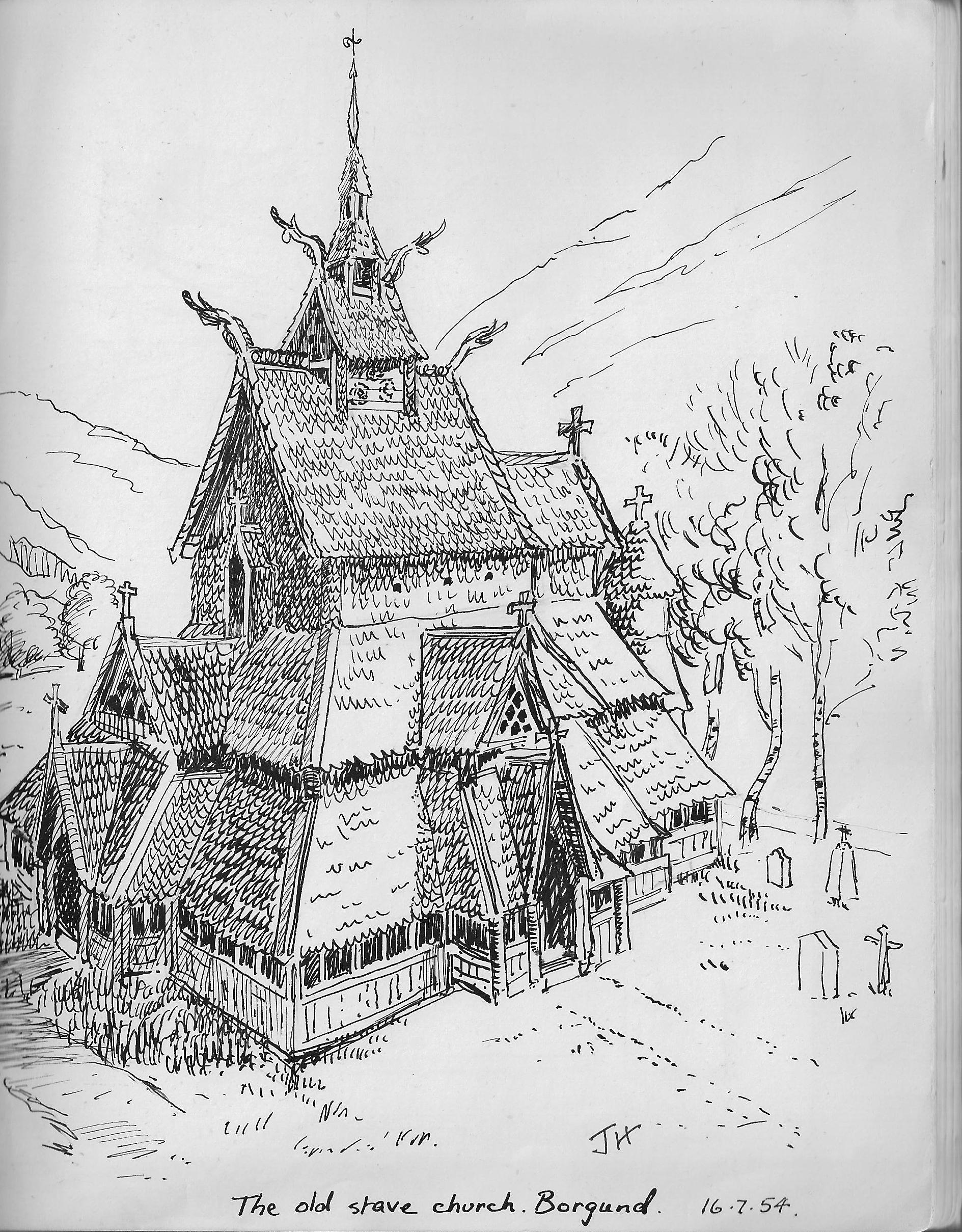 Old Stave Church, Borgund, Norway