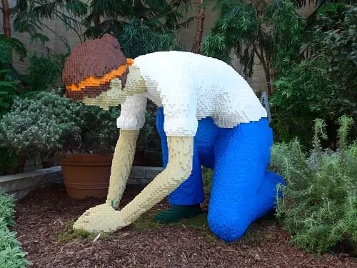 Working out in the garden