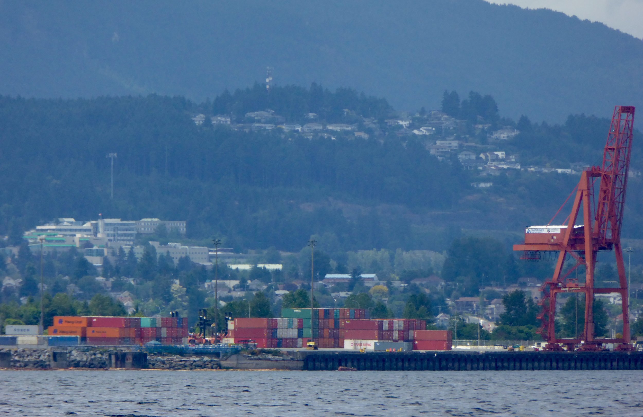Lots of activity here as we pass the industrial section of Nanimo