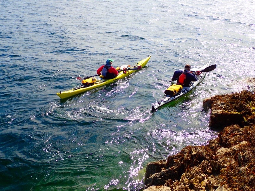 Back out to the wind and to look for a campsite