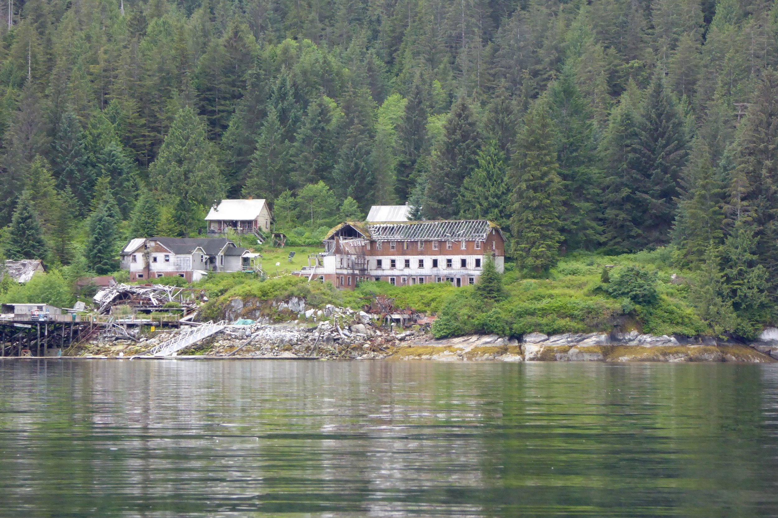 Some of the remaining buildings.
