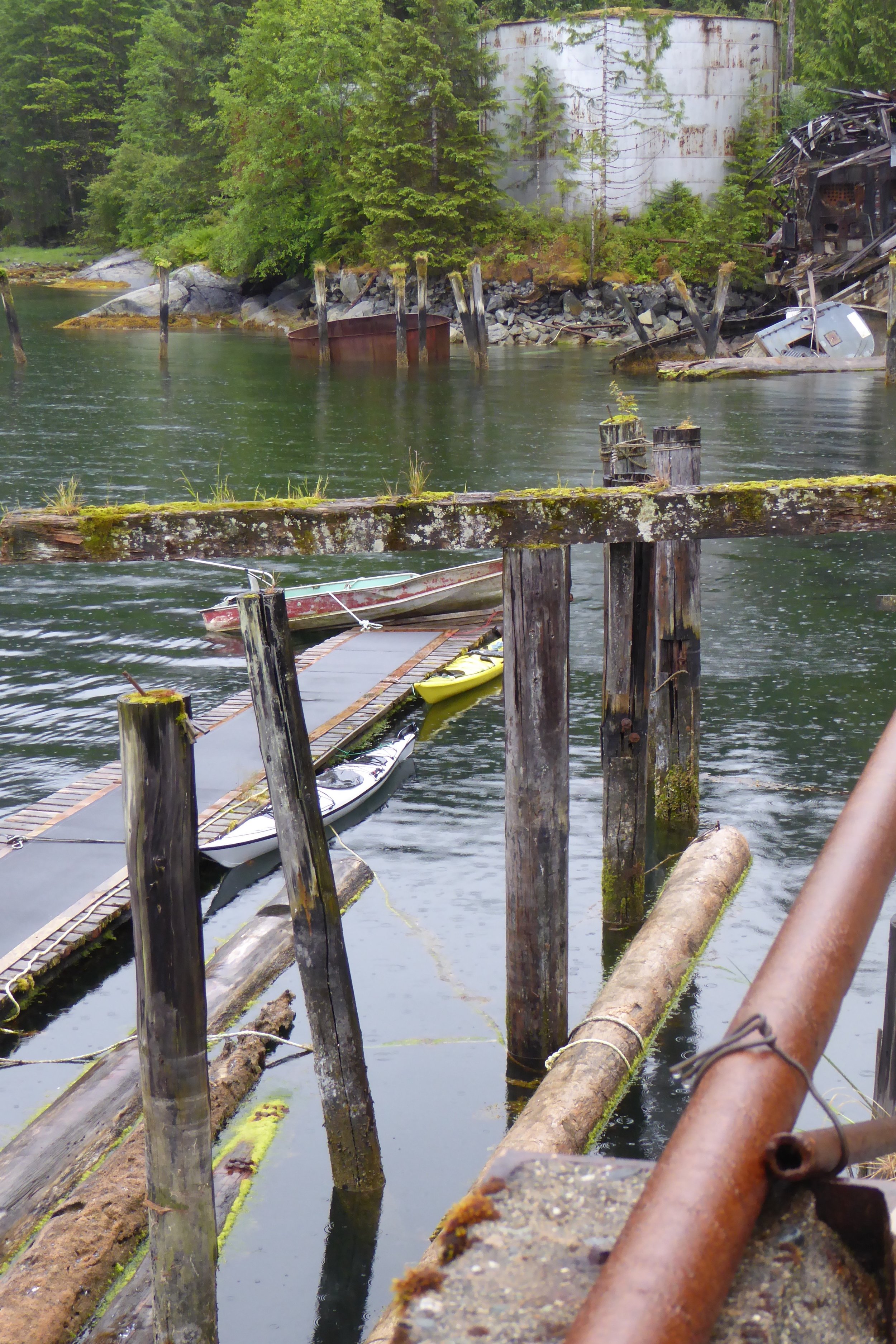 Our waiting kayaks