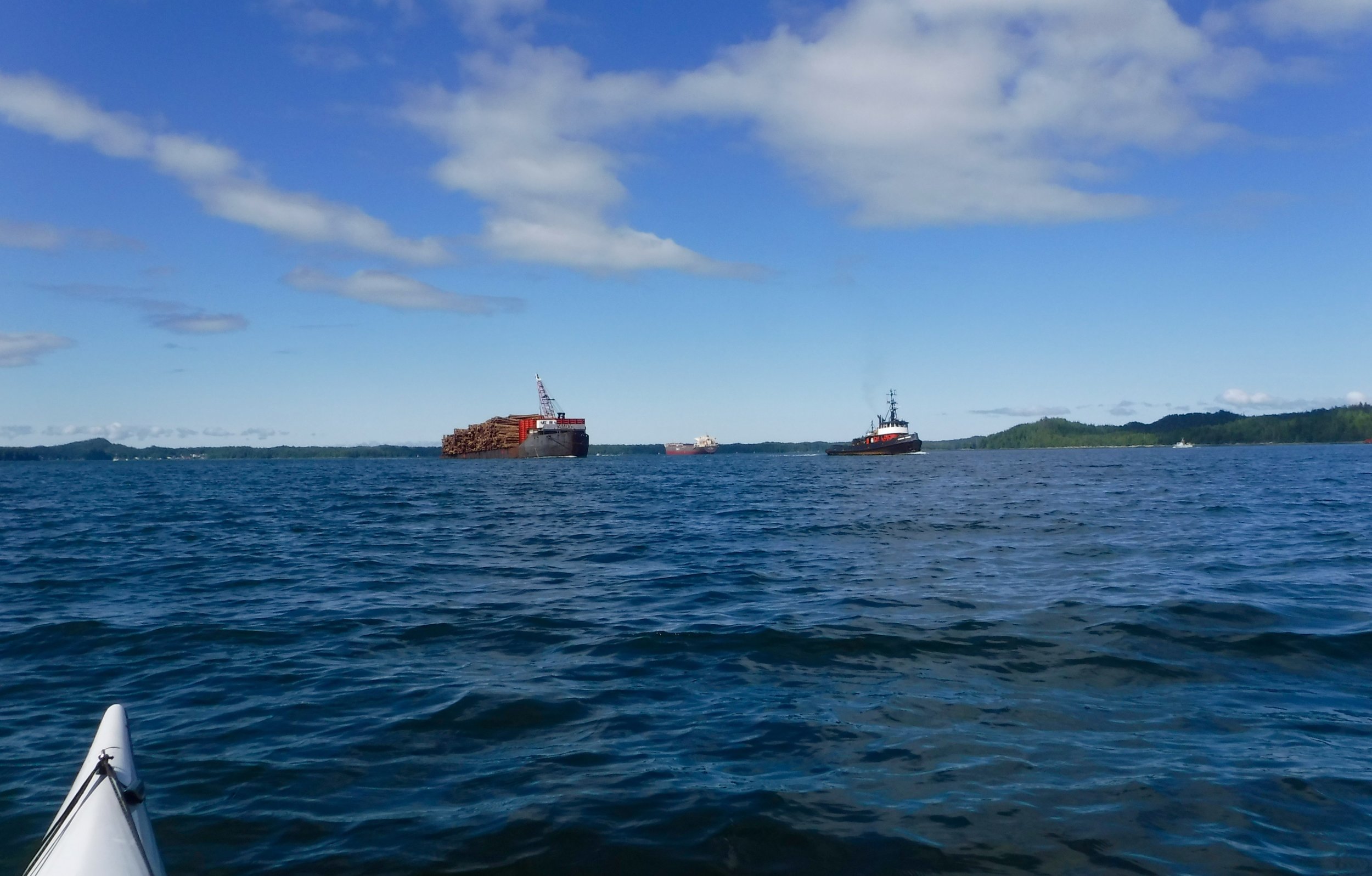 Here comes the tug boat.