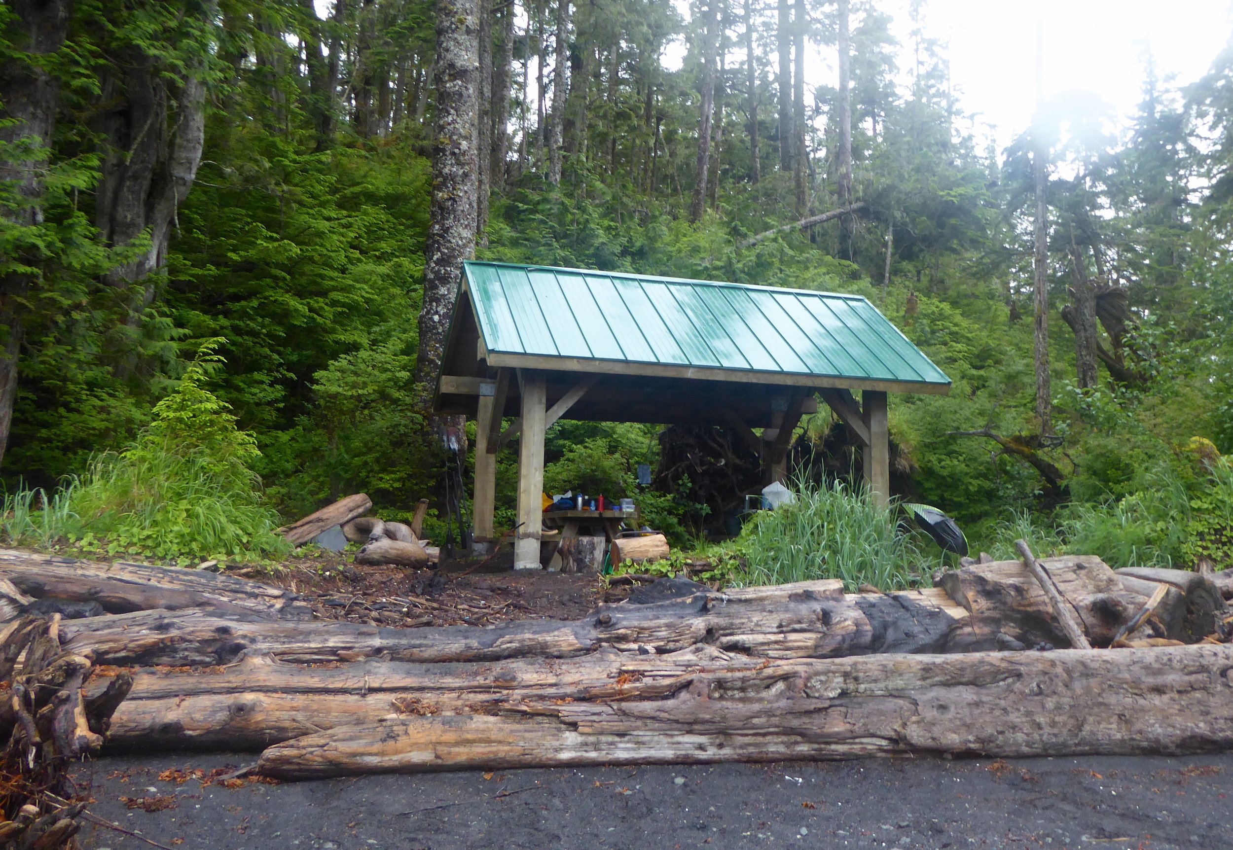 Glad we had the shelter to cook under.