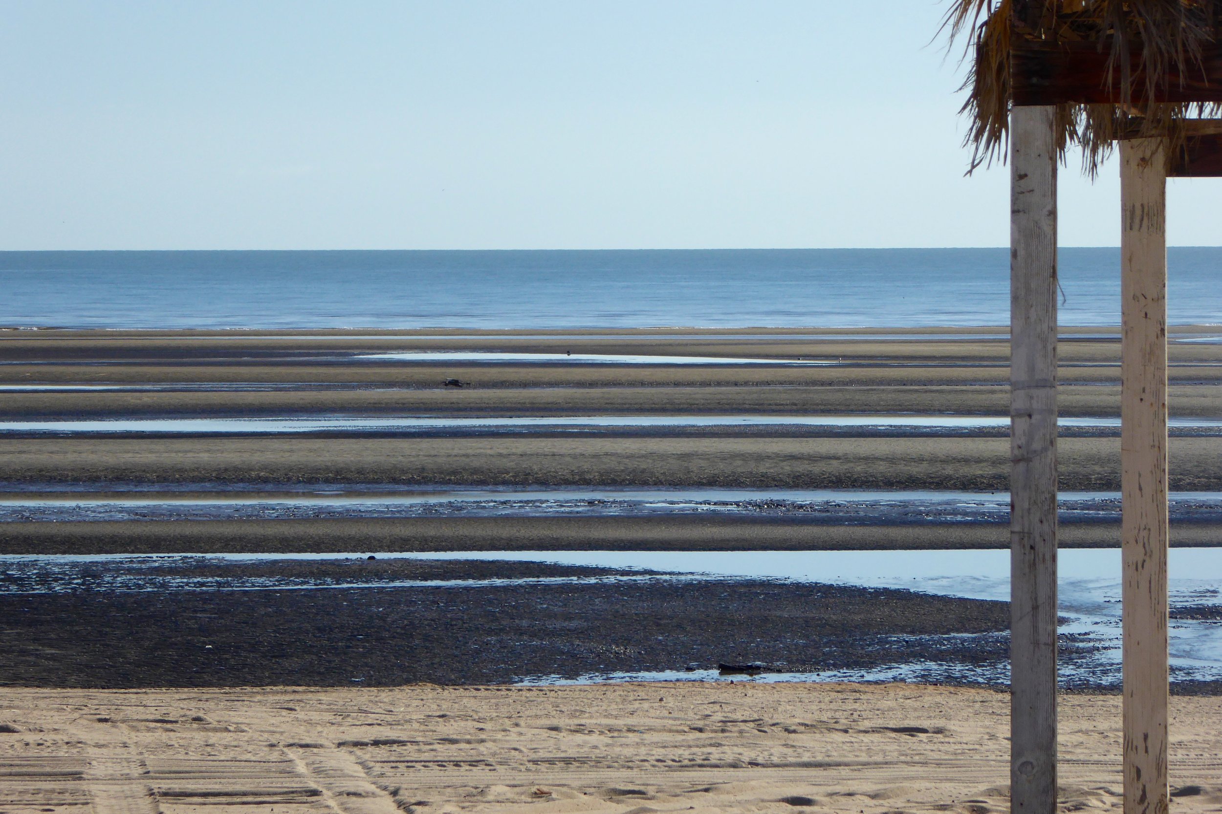 We took note of the tides. It would not be fun to land here when the tide was low. During parts of the moon cycle tides can have as much as a 30 foot difference. With the beaches being so flat, that can make for a long way to carry all of your gear.