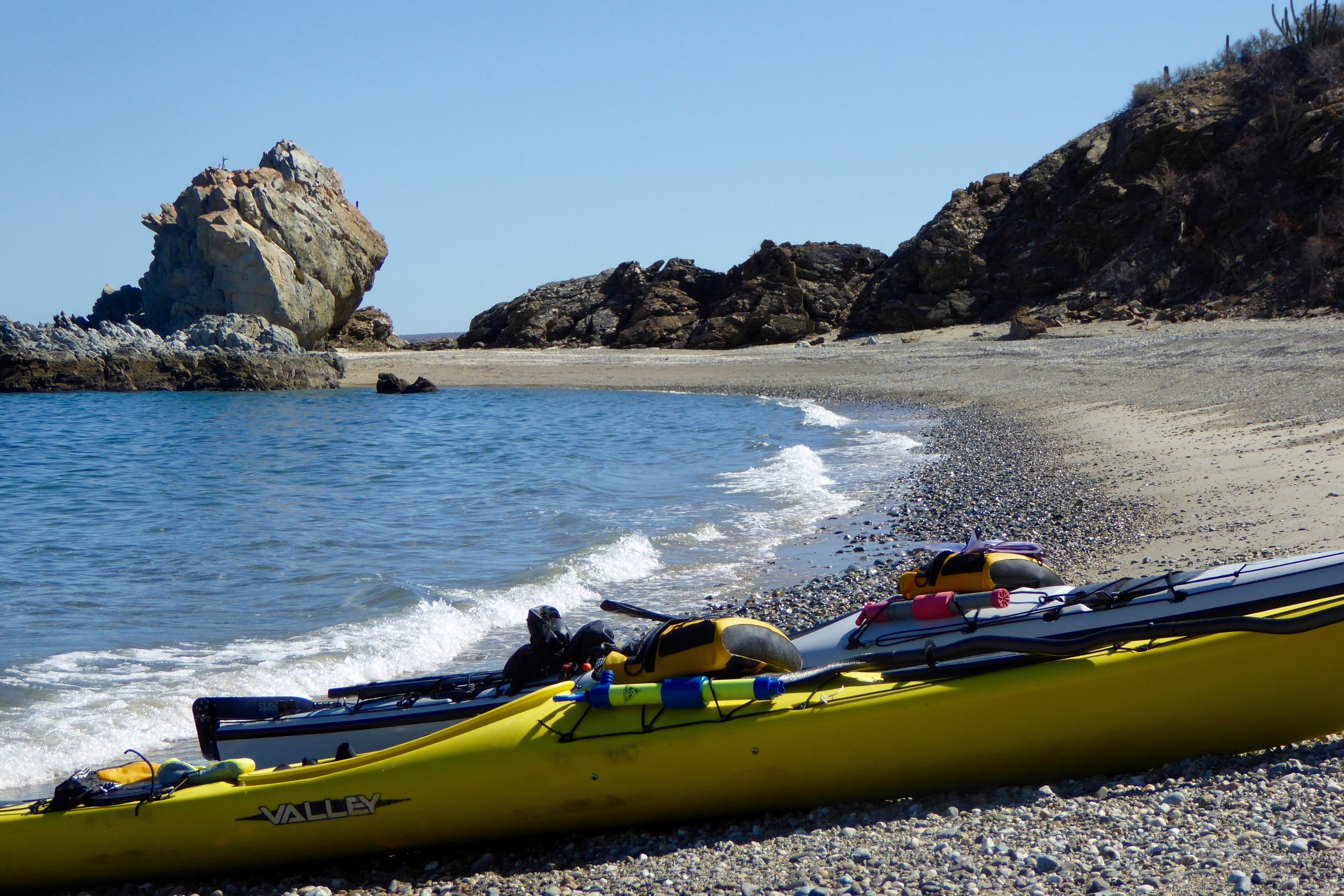 It felt good to get out of the kayaks.
