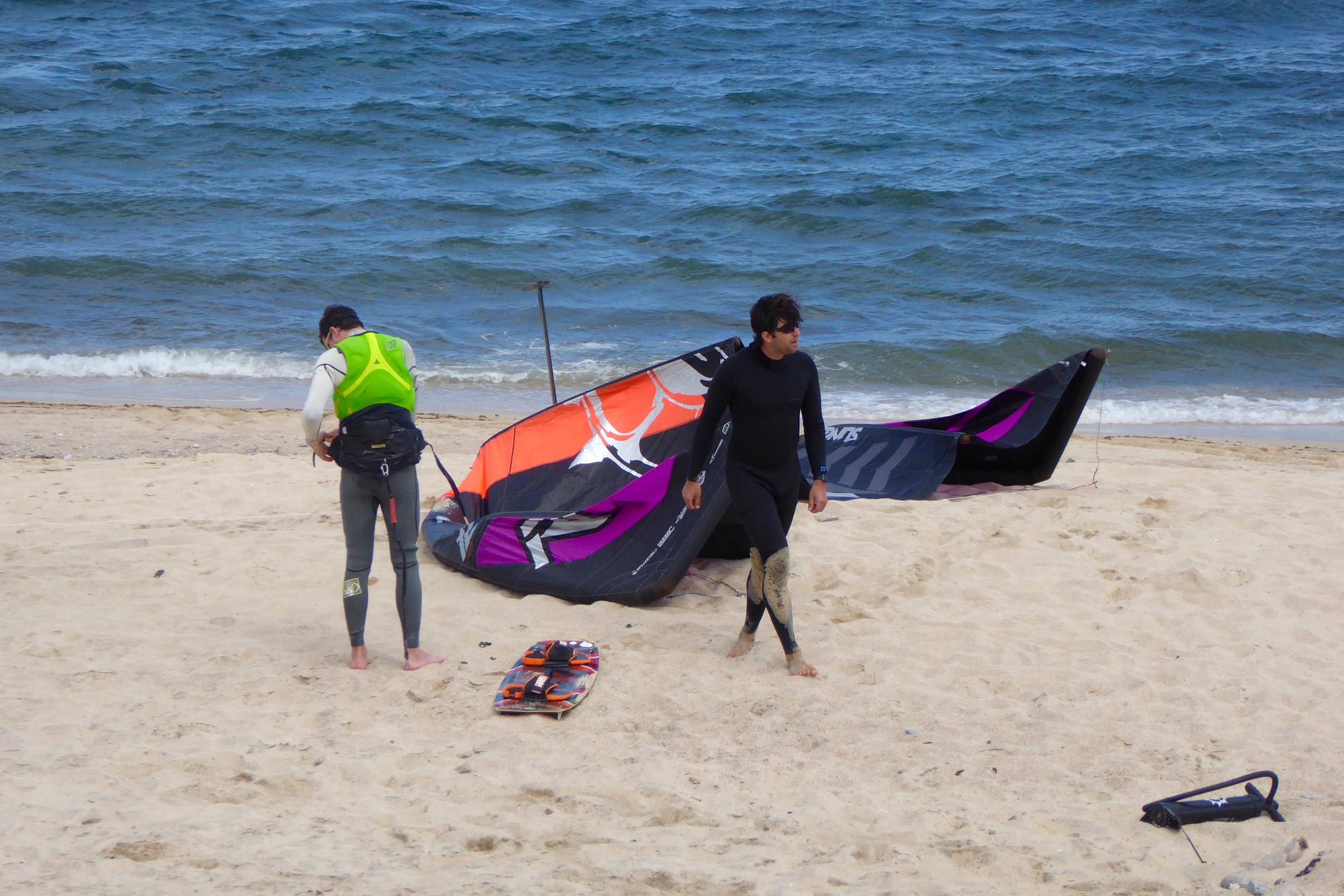 There is a kite and board for just about all the conditions they will encounter.