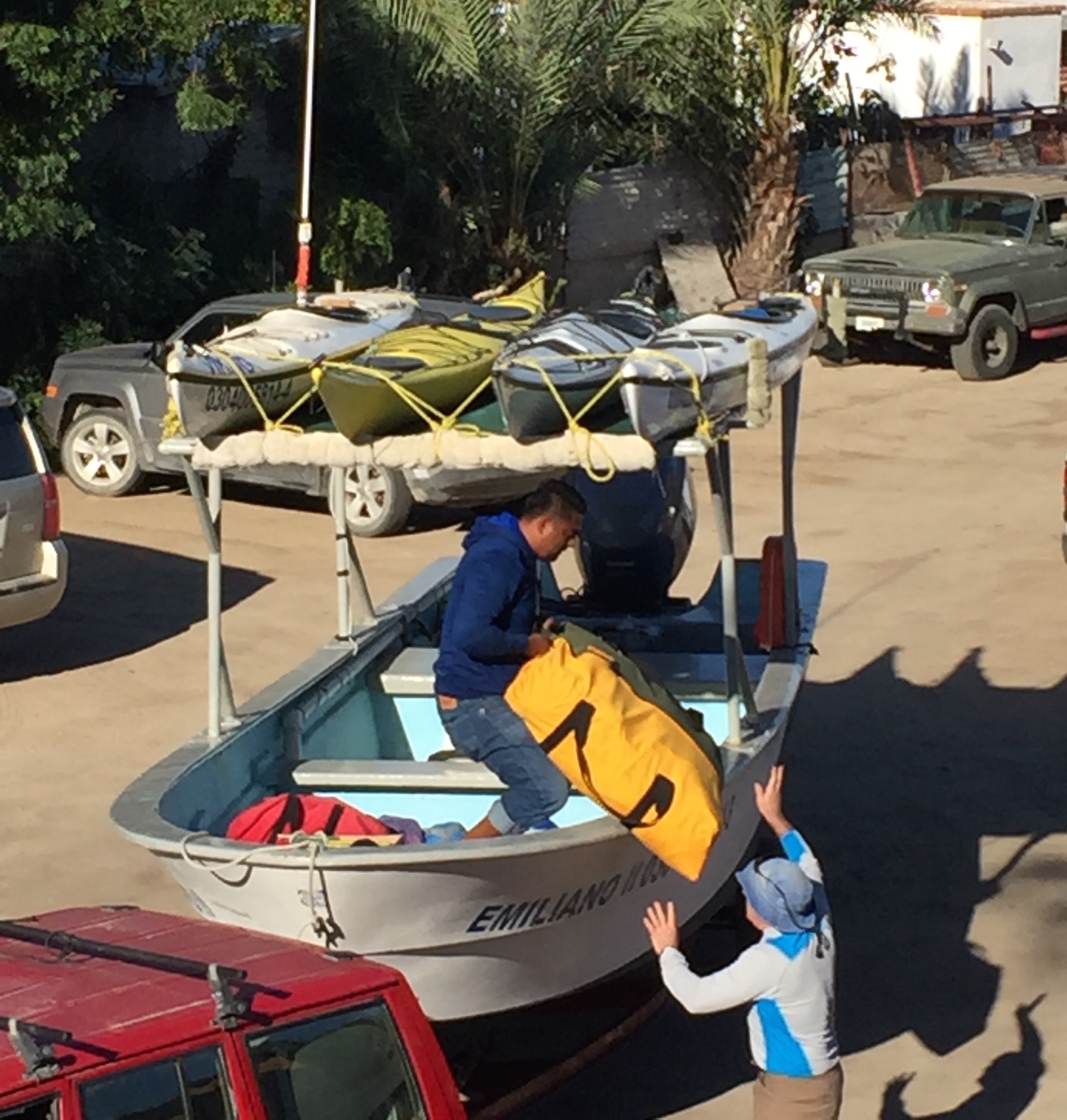 This will be the first boat shuttle that Don and I have done in Baja.