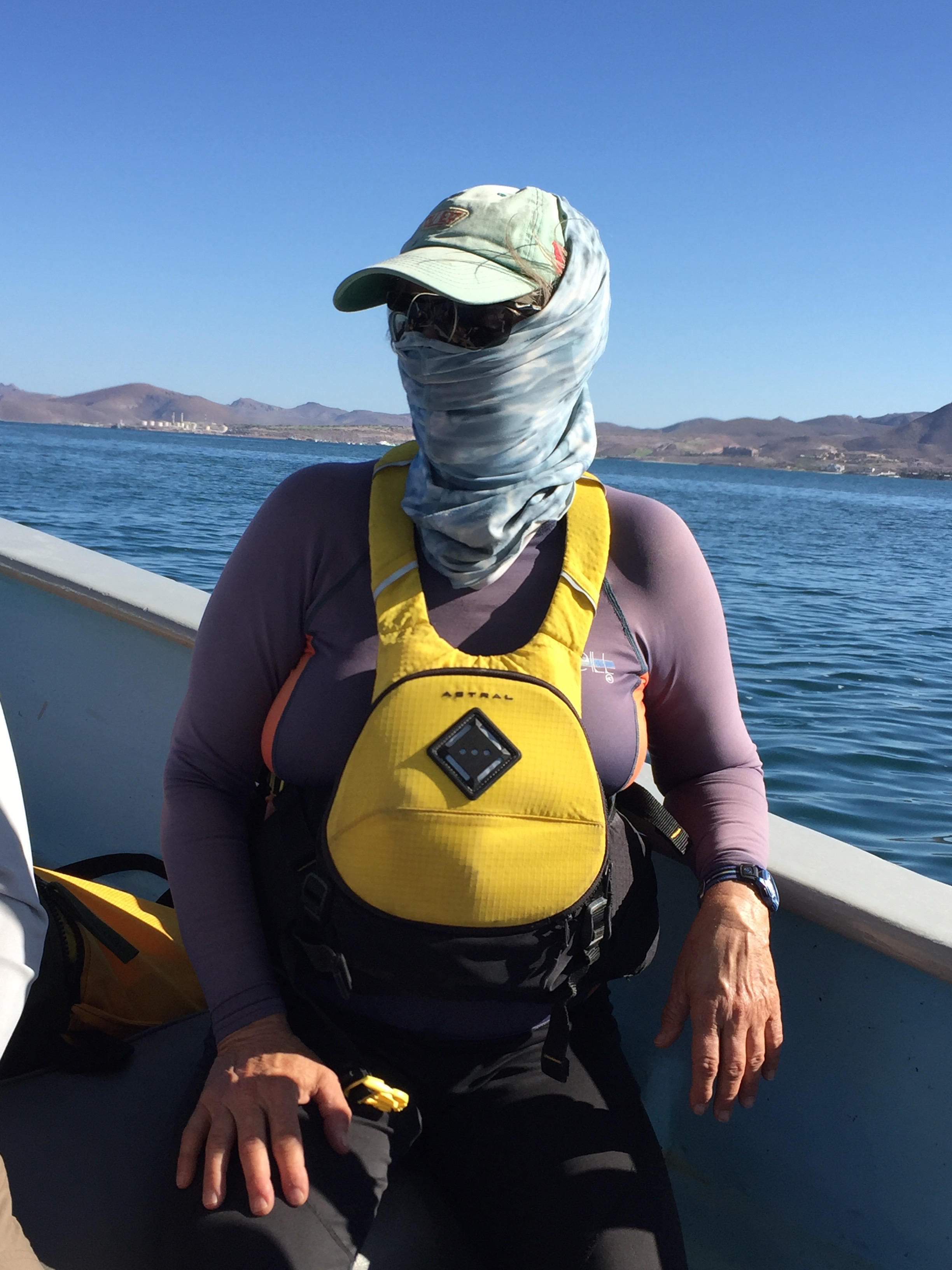 Donna is ready for the sun.