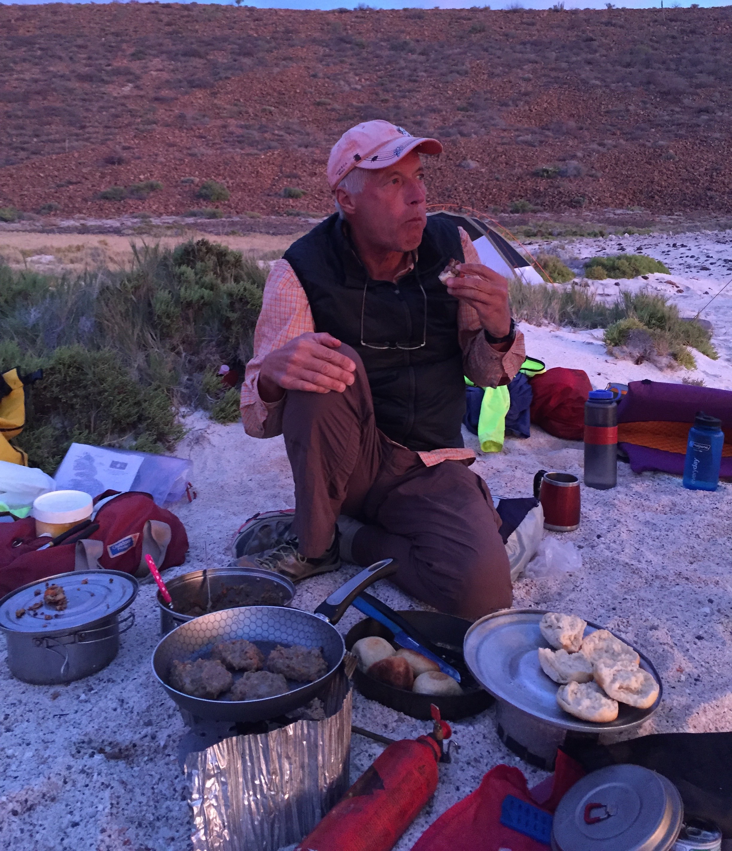 Dinner tonight was lentil burgers, fish and fresh bread!