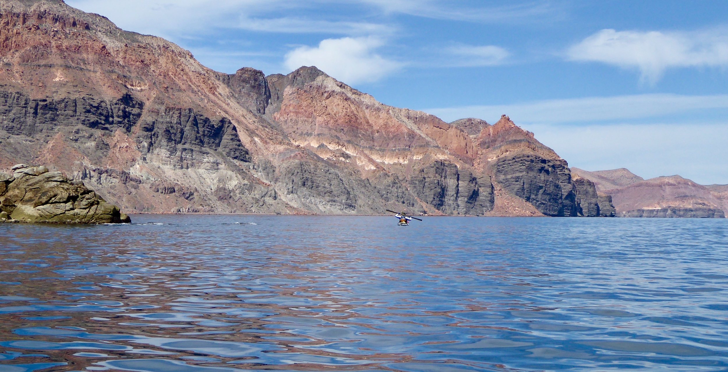 David tried out the Greenland style paddle.