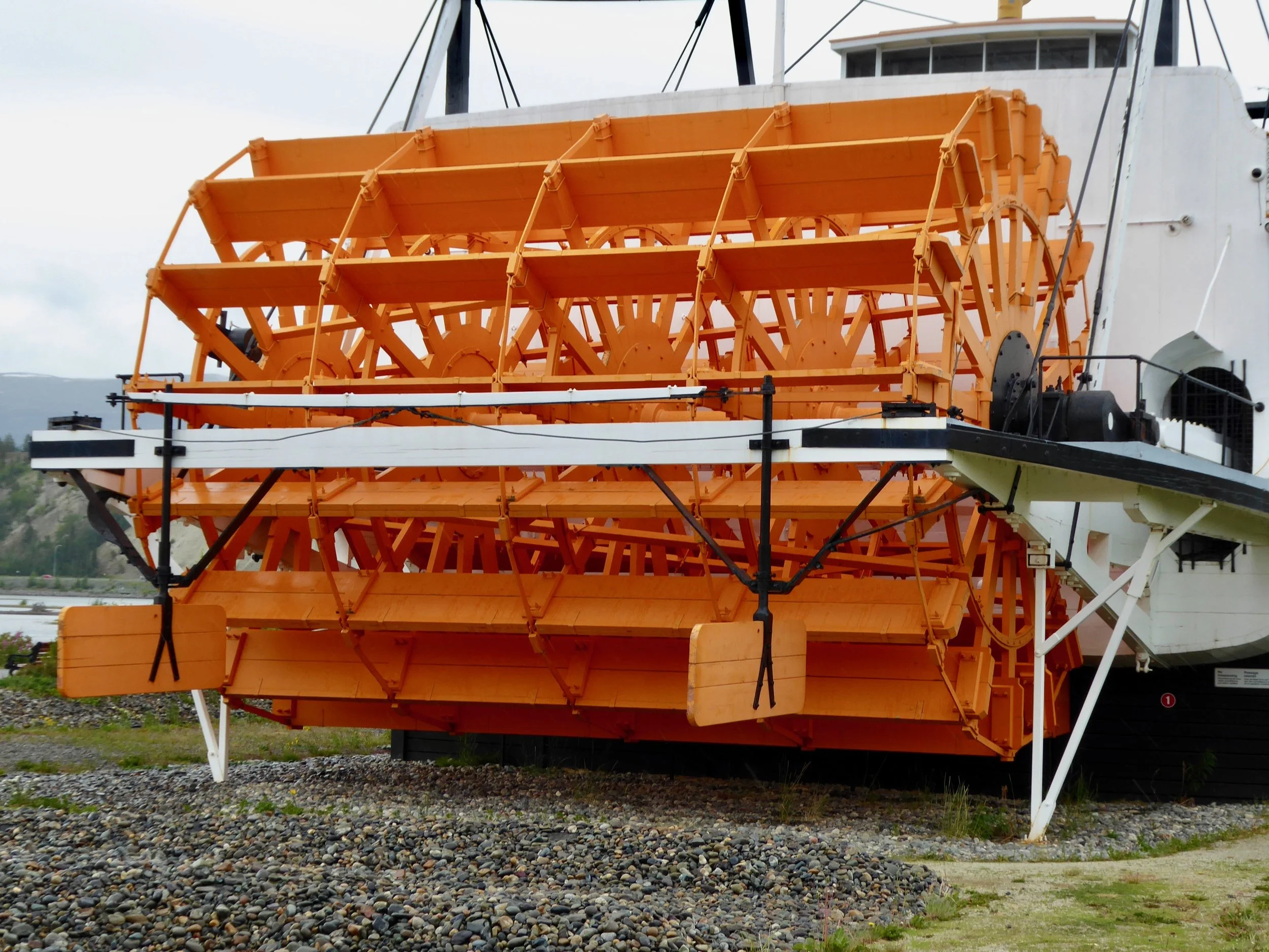 The Yukon was a challenging river for the steamships. Many wrecks occurred during the summer season.