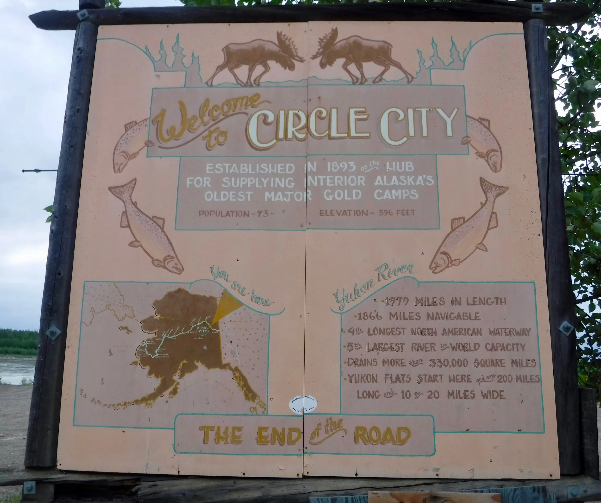 We checked out the sign one more time and thought we have a ways to go!