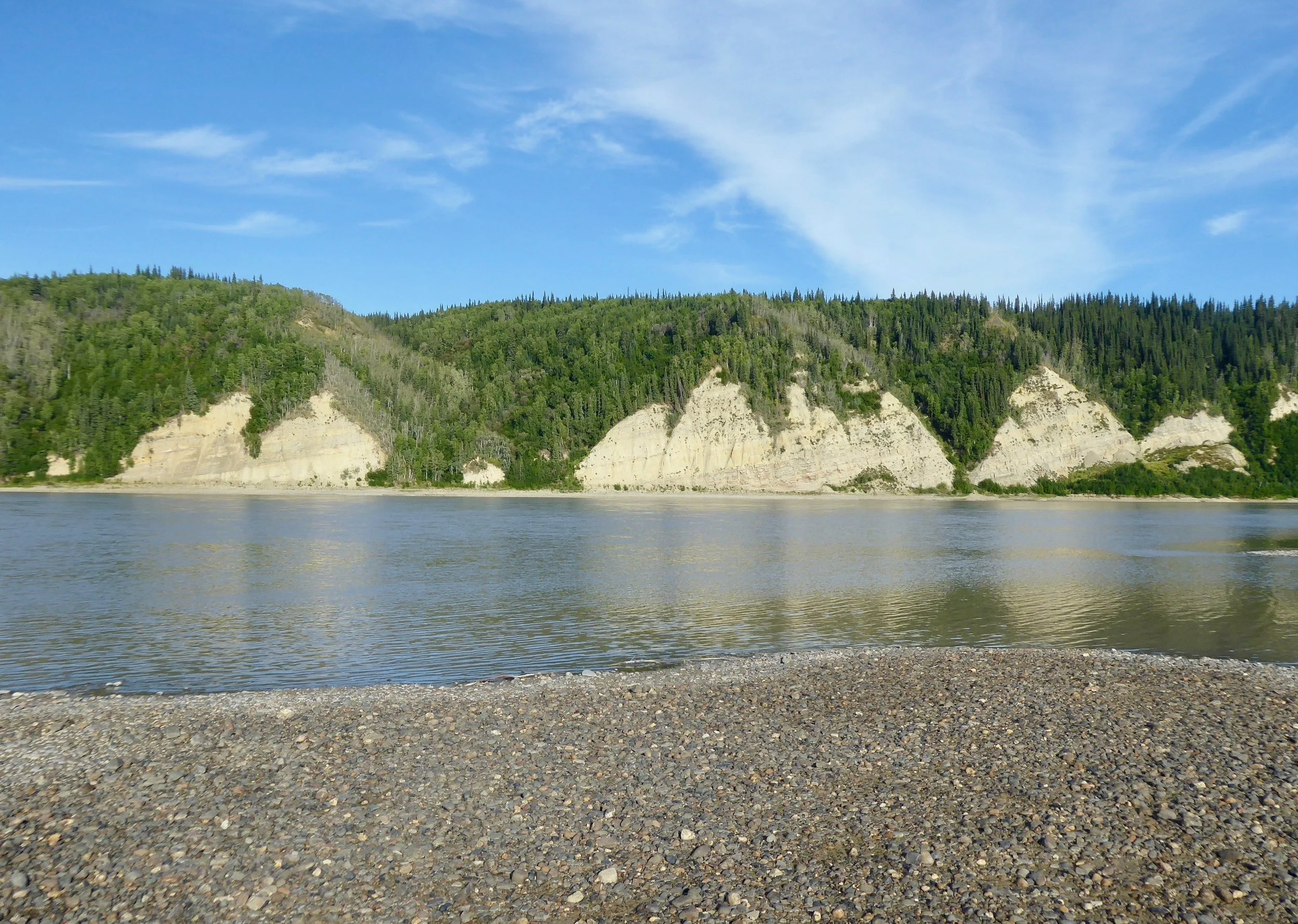 The level of the River provides many opportunities for campsites. Earlier in the year this one would have been covered with water. Miles paddled 39