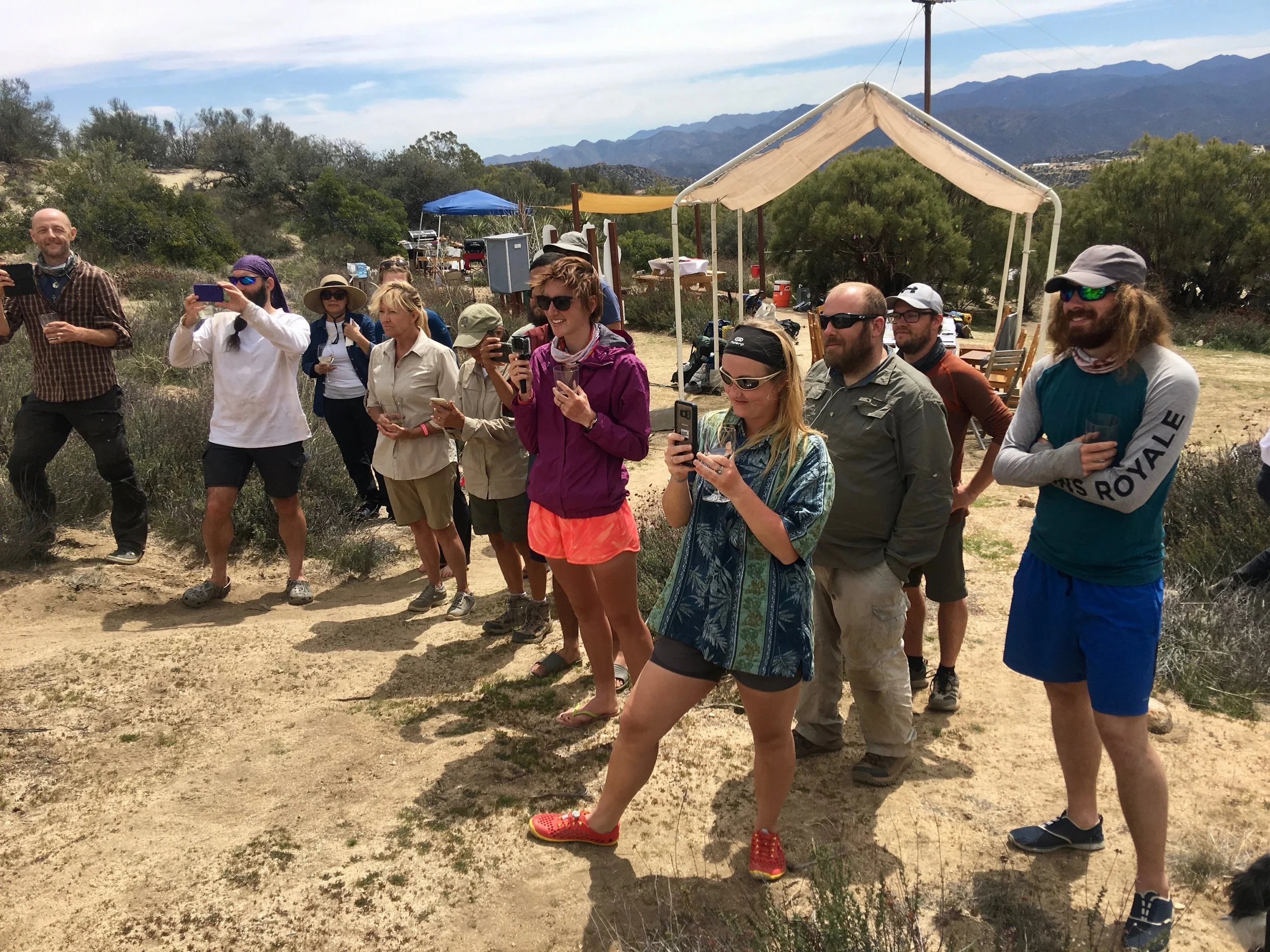 Mary leads the toast!