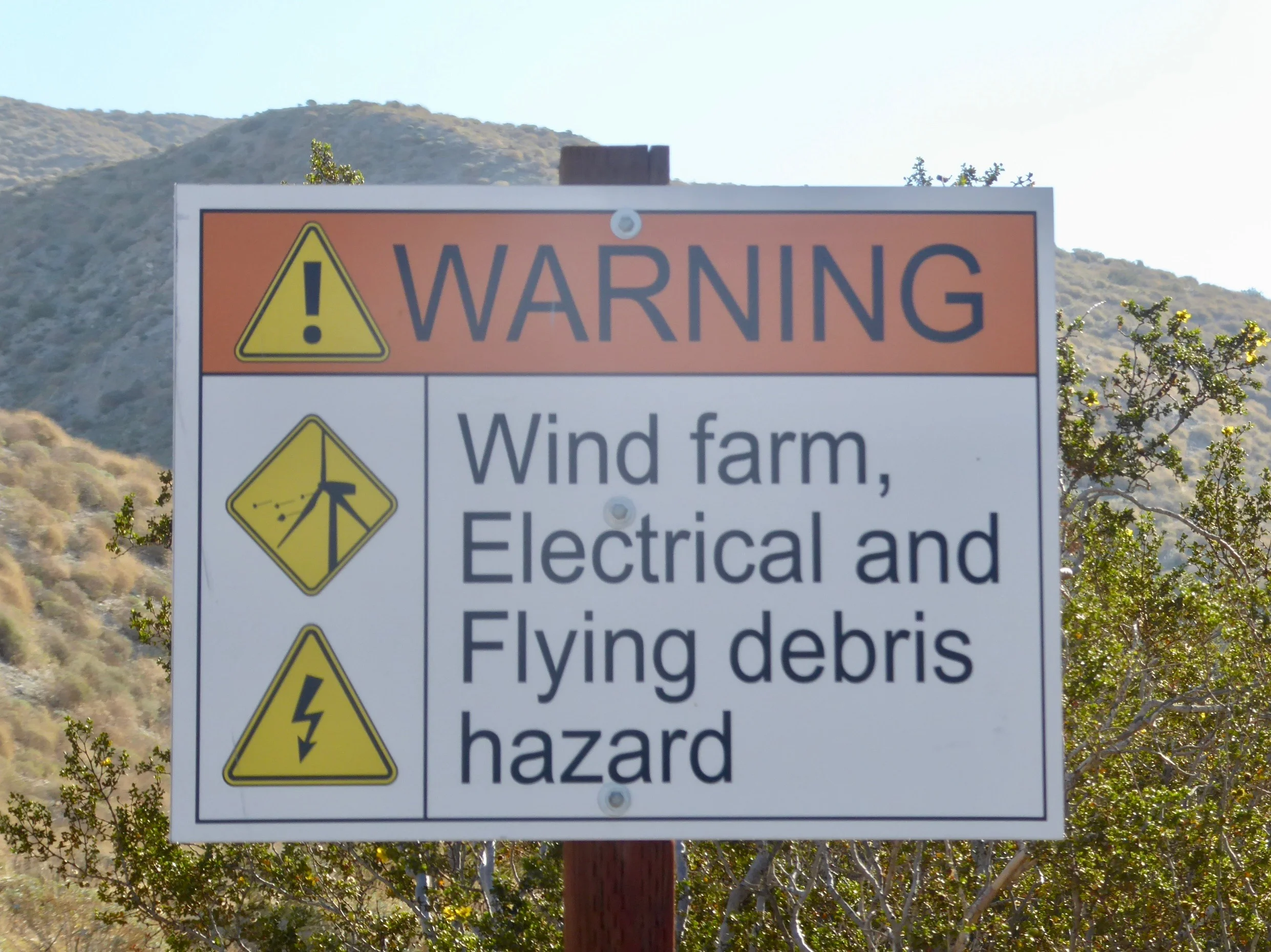 We will be traveling in the land of wind turbines today.