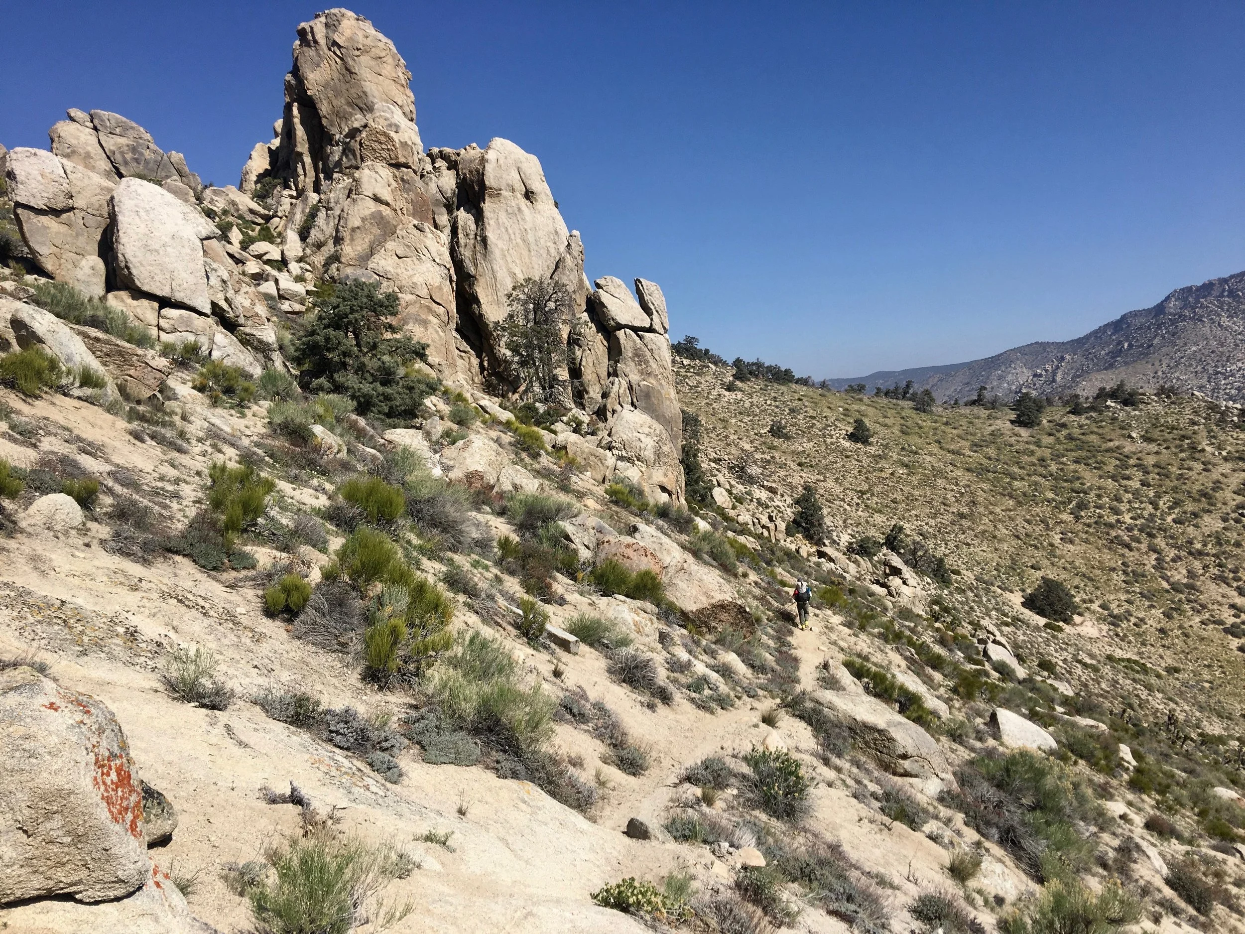 Finally at the bottom of a mountain is water cache number# 2. It has recently been replenished by volunteers.