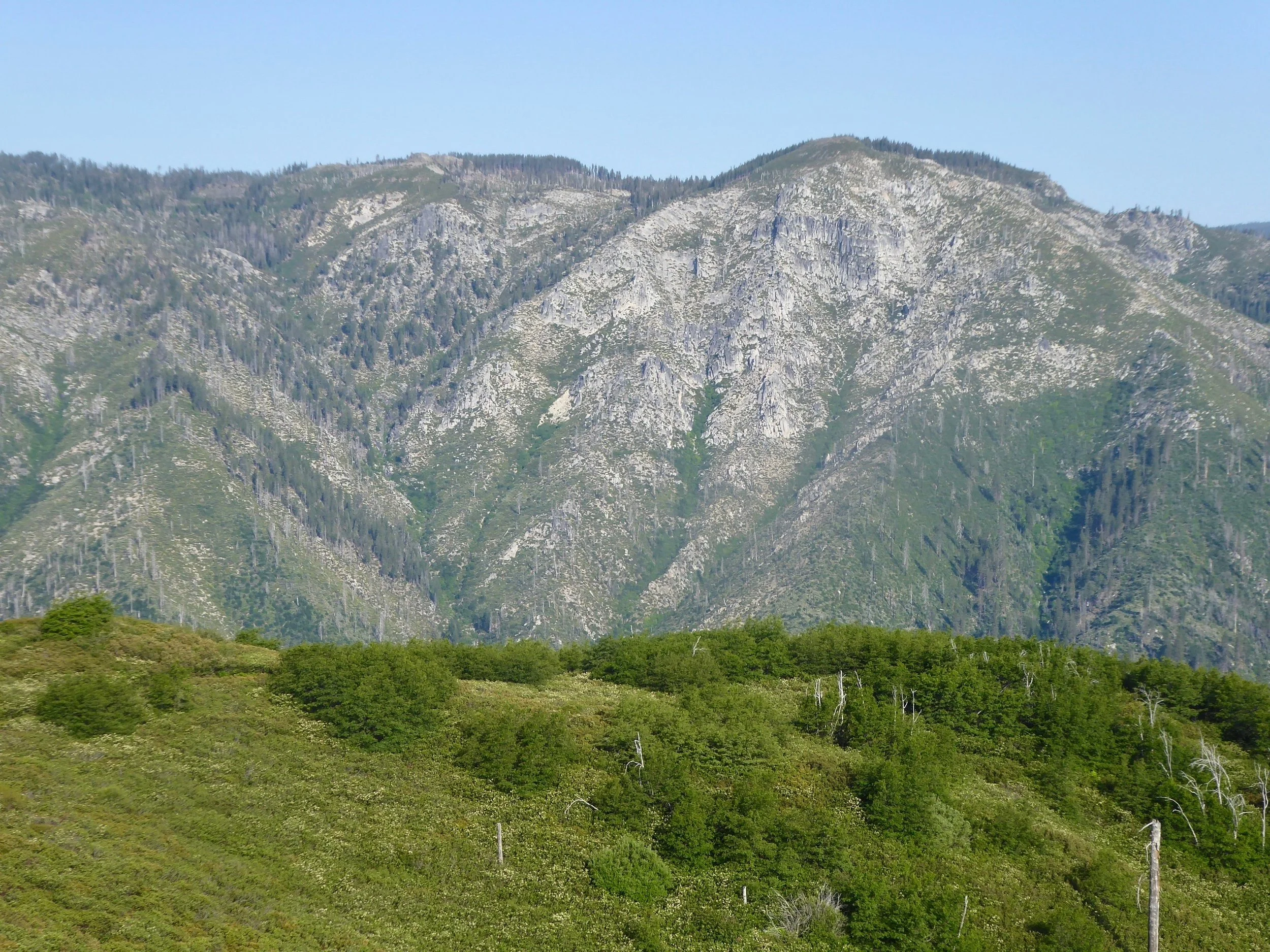 At one point of the trail we could look down towards the valley that we had climbed out of. It never ceases to amaze us of how quickly it seems that we get to the top.