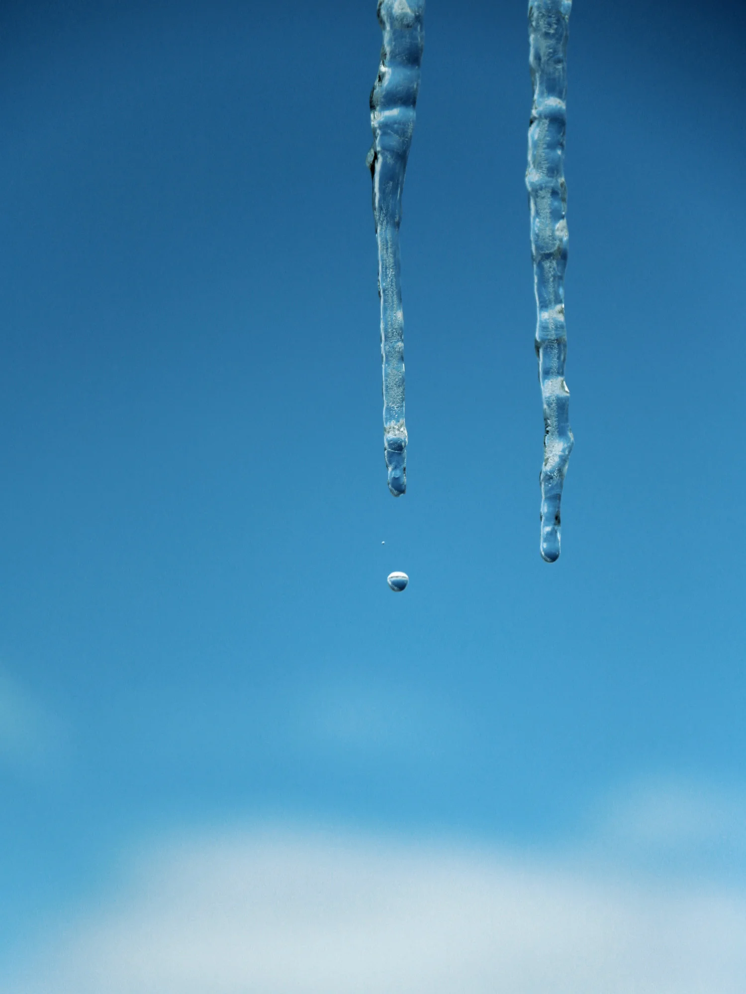Icicles melting