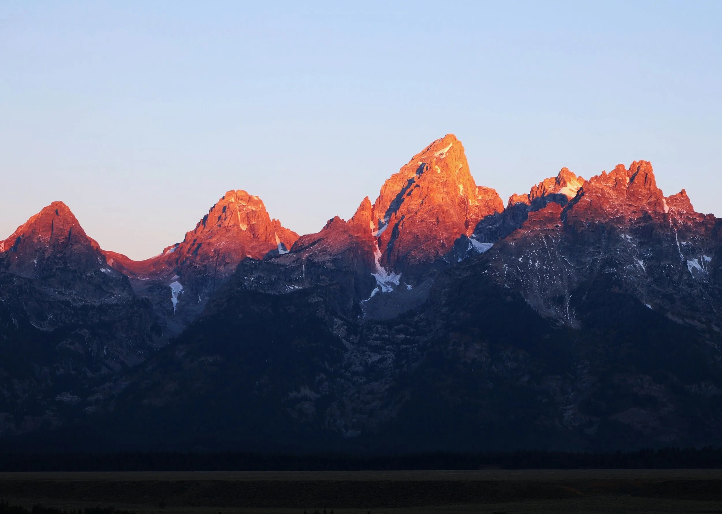 Sunrise at the Grand Tetons