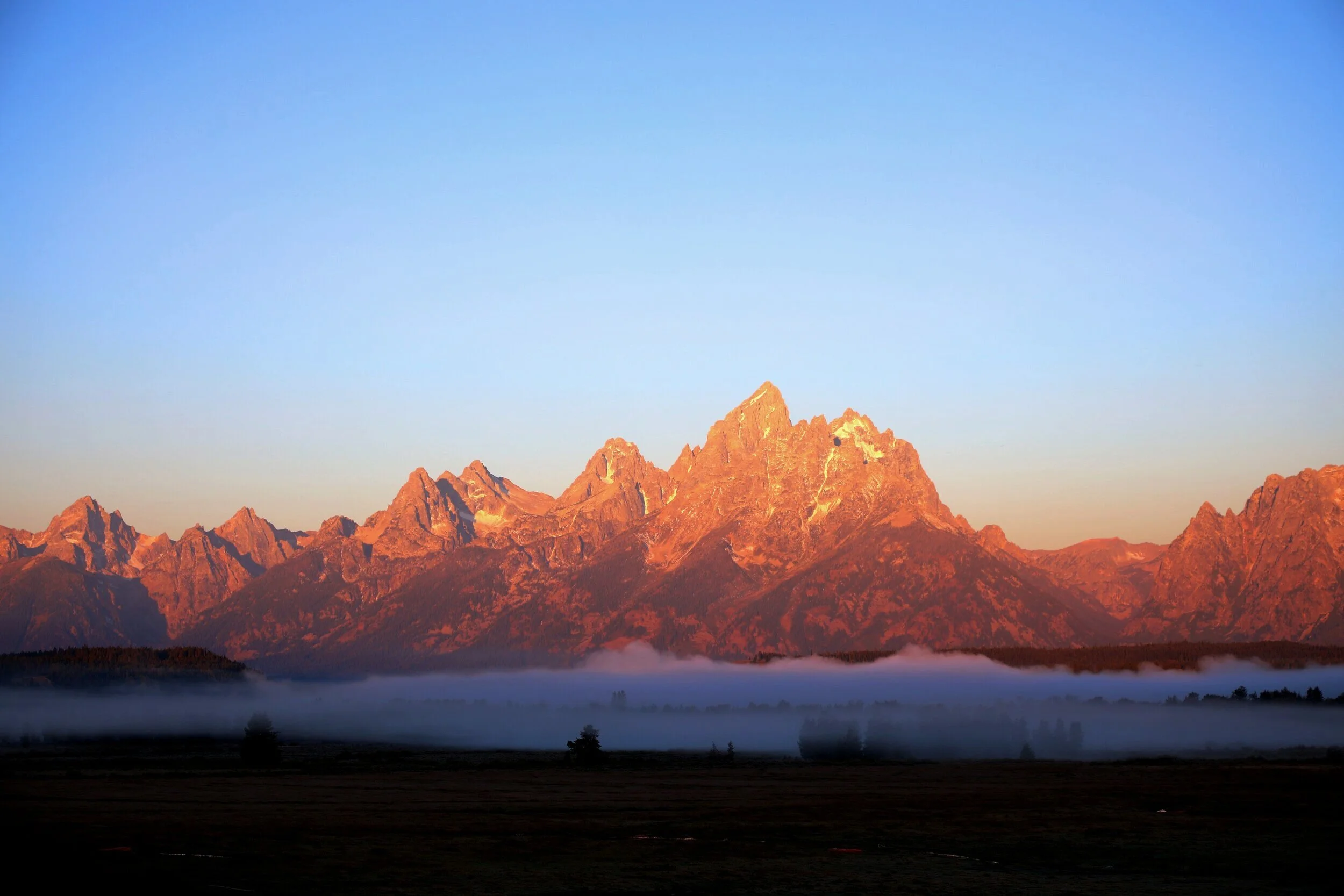 Sunrise at the Grand Tetons