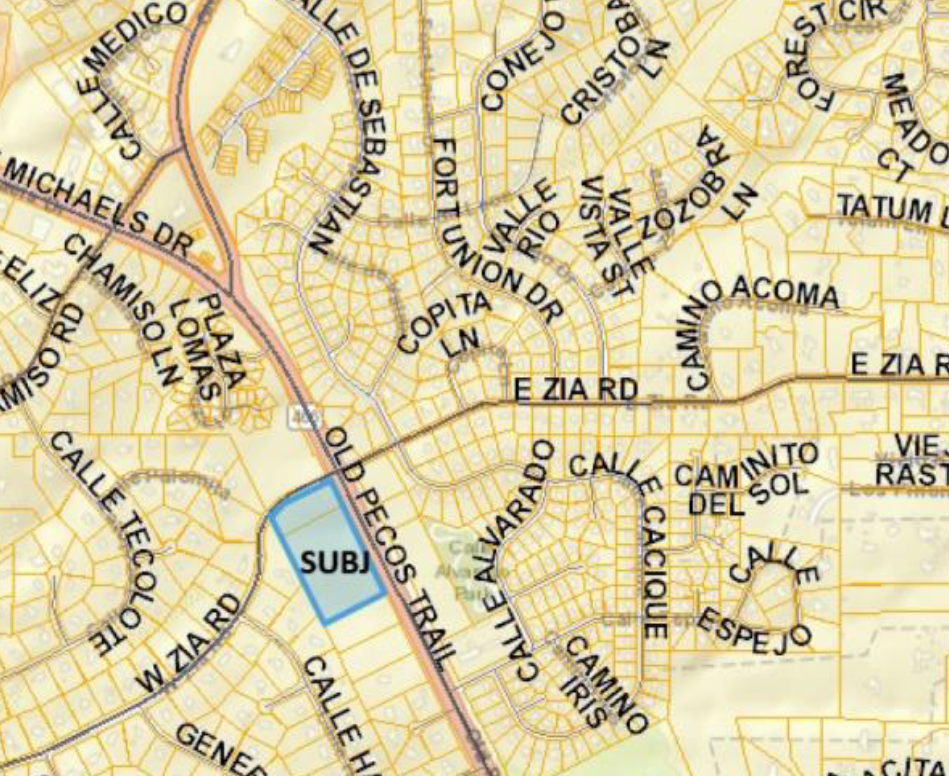Proposed 2200 Old Pecos Trail Subdivision