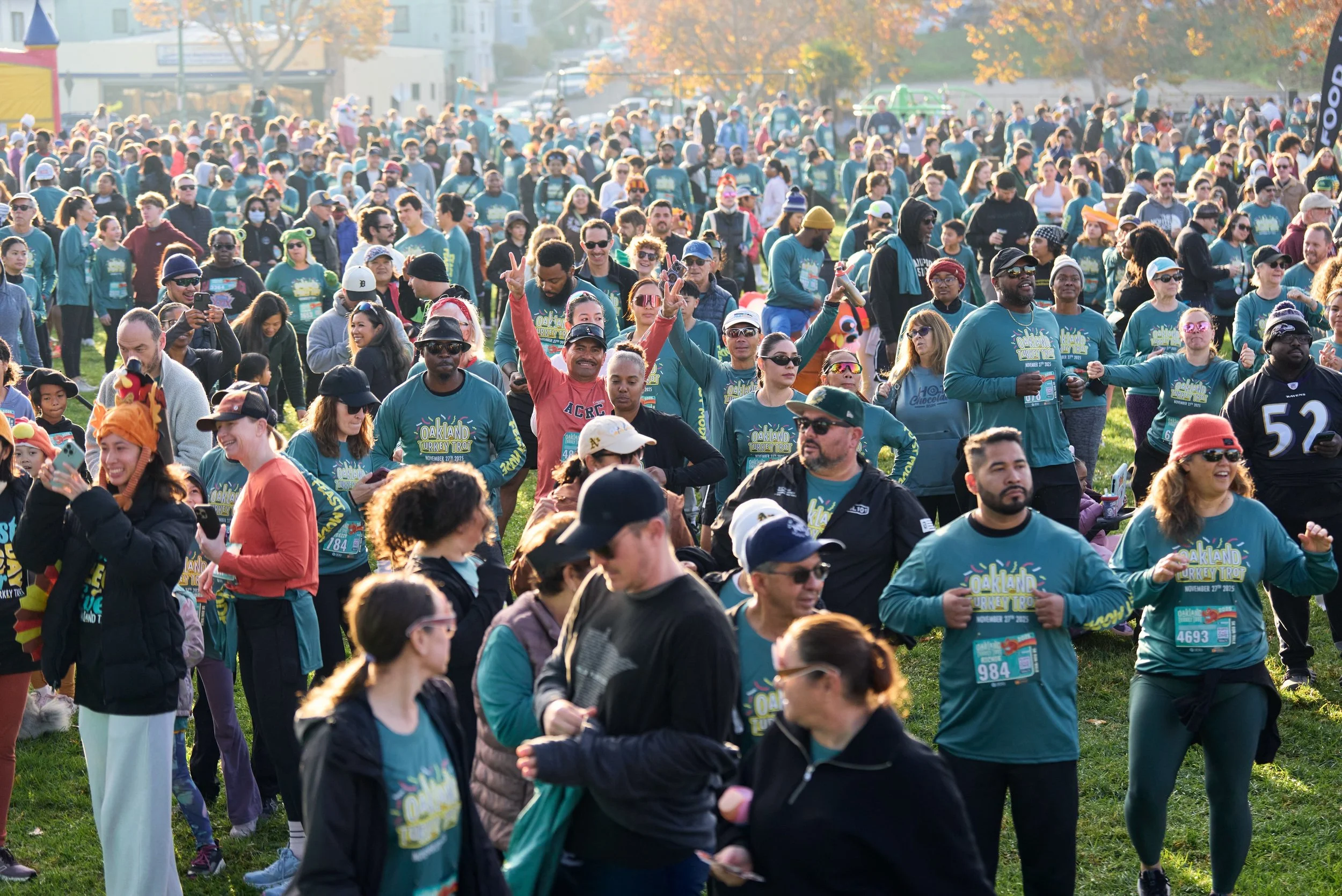 Before the feast, we hit the streets. 🍗👟

Bring your friends and family together for a Thanksgiving morning filled with movement, gratitude, and memories at the tenth annual Oakland Turkey Trot.

Register today and join the tradition this November!