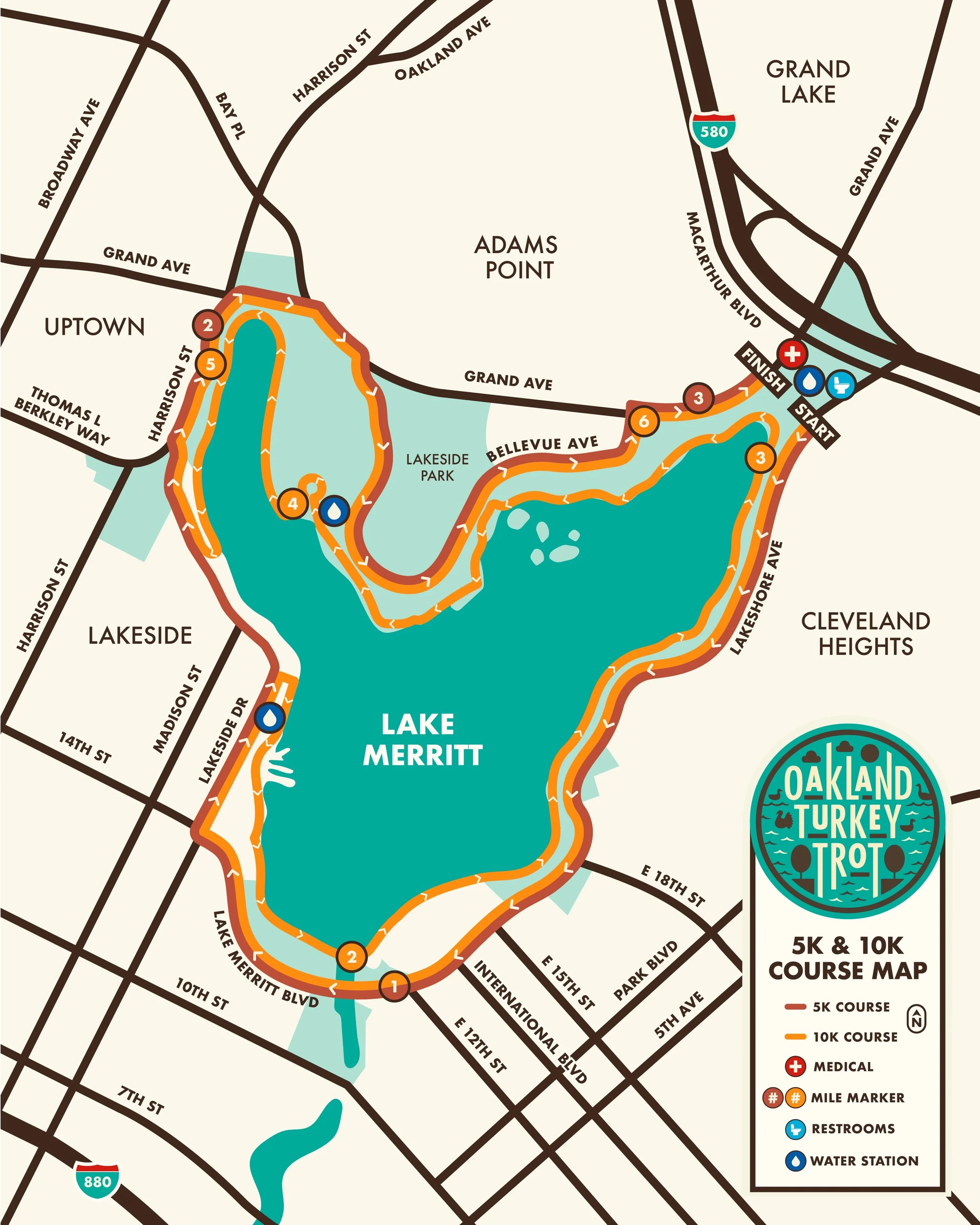 Your Thanksgiving route is here!📍

The 2026 Oakland Turkey Trot 5K &amp; 10K courses are officially set. Get ready to kick off your Thanksgiving celebration with scenic miles around Lake Merritt &amp; a finish line festival worthy of our 10th annual