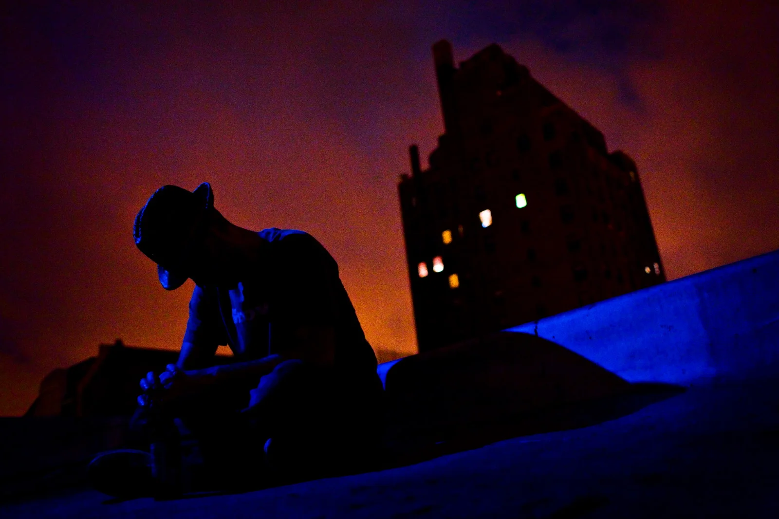 in the night