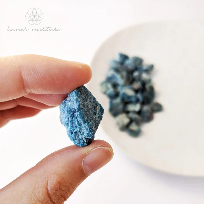 Blue Apatite Raw Pieces - Inner Nurture - Online Crystal Store - Perth, Western Australia