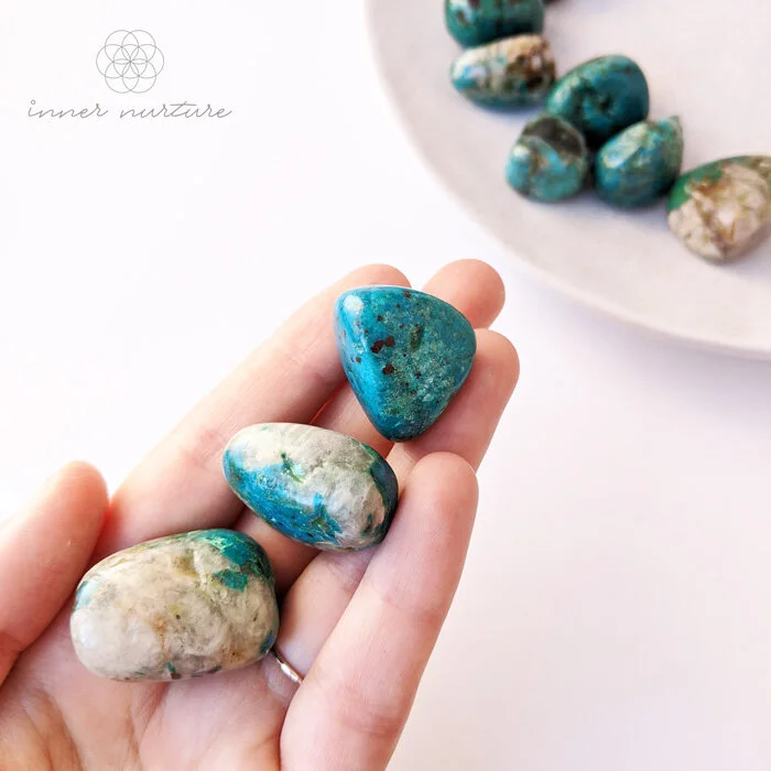 Chrysocolla Tumble - Inner Nurture - Online Crystal Store - Australia