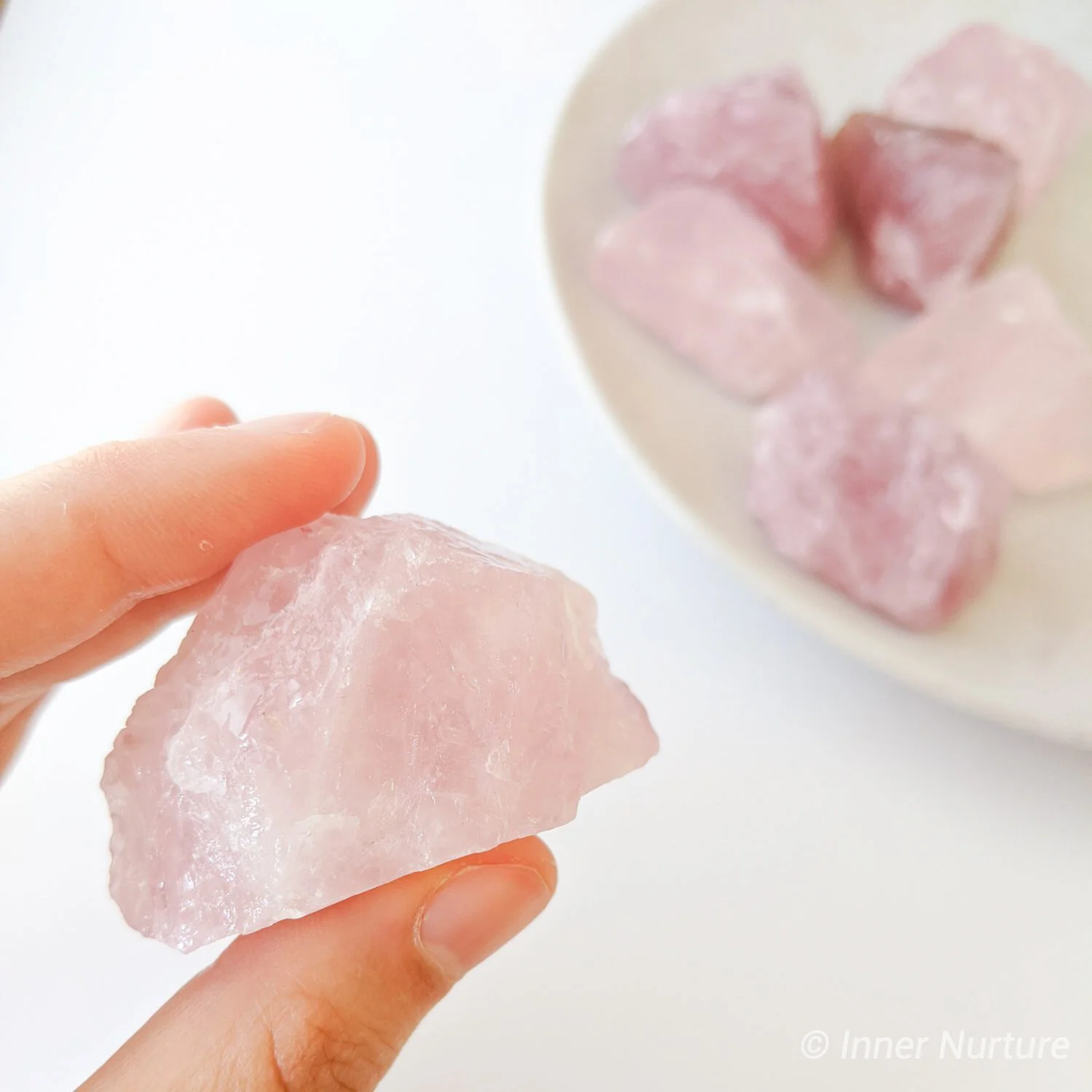 Rose Quartz Raw | Small - Inner Nurture - Ethically Sourced - Online Crystal Shop - Australia