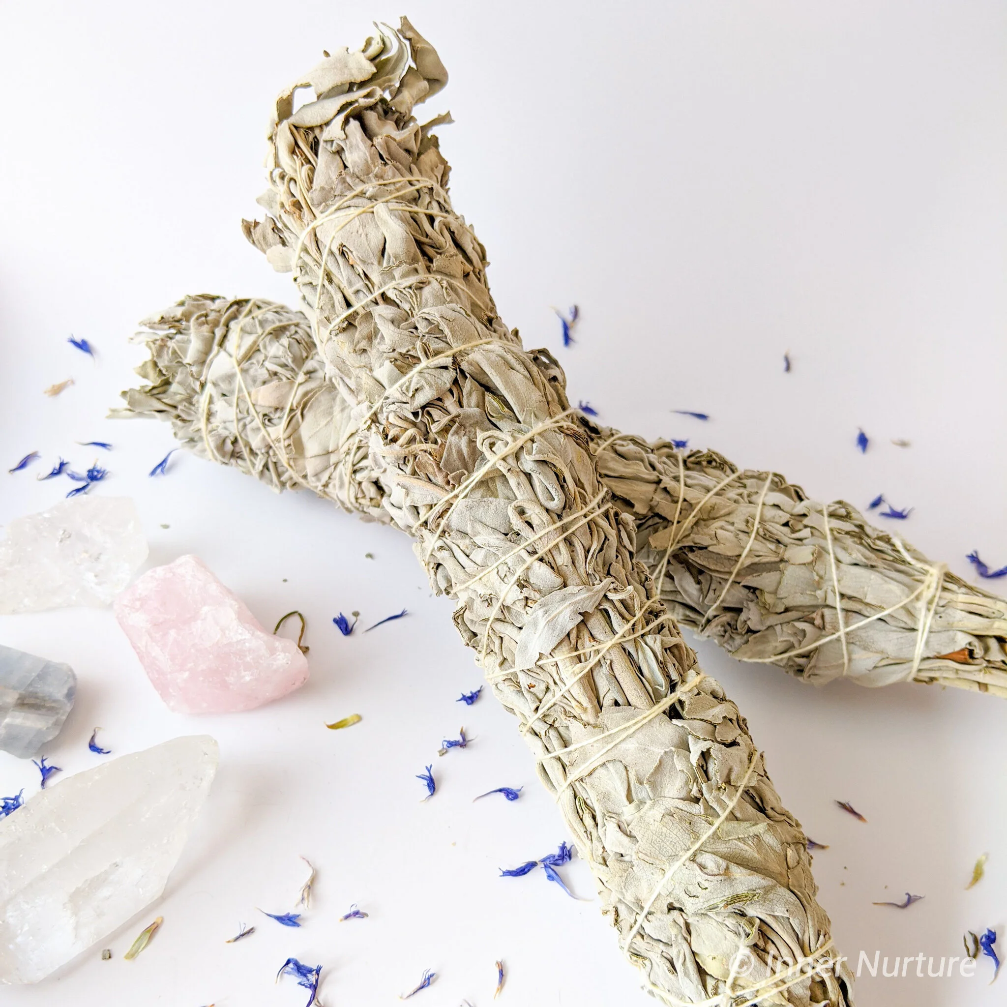 Organic White Sage Smudge Sticks | Large - Inner Nurture - Online Crystal Shop Australia