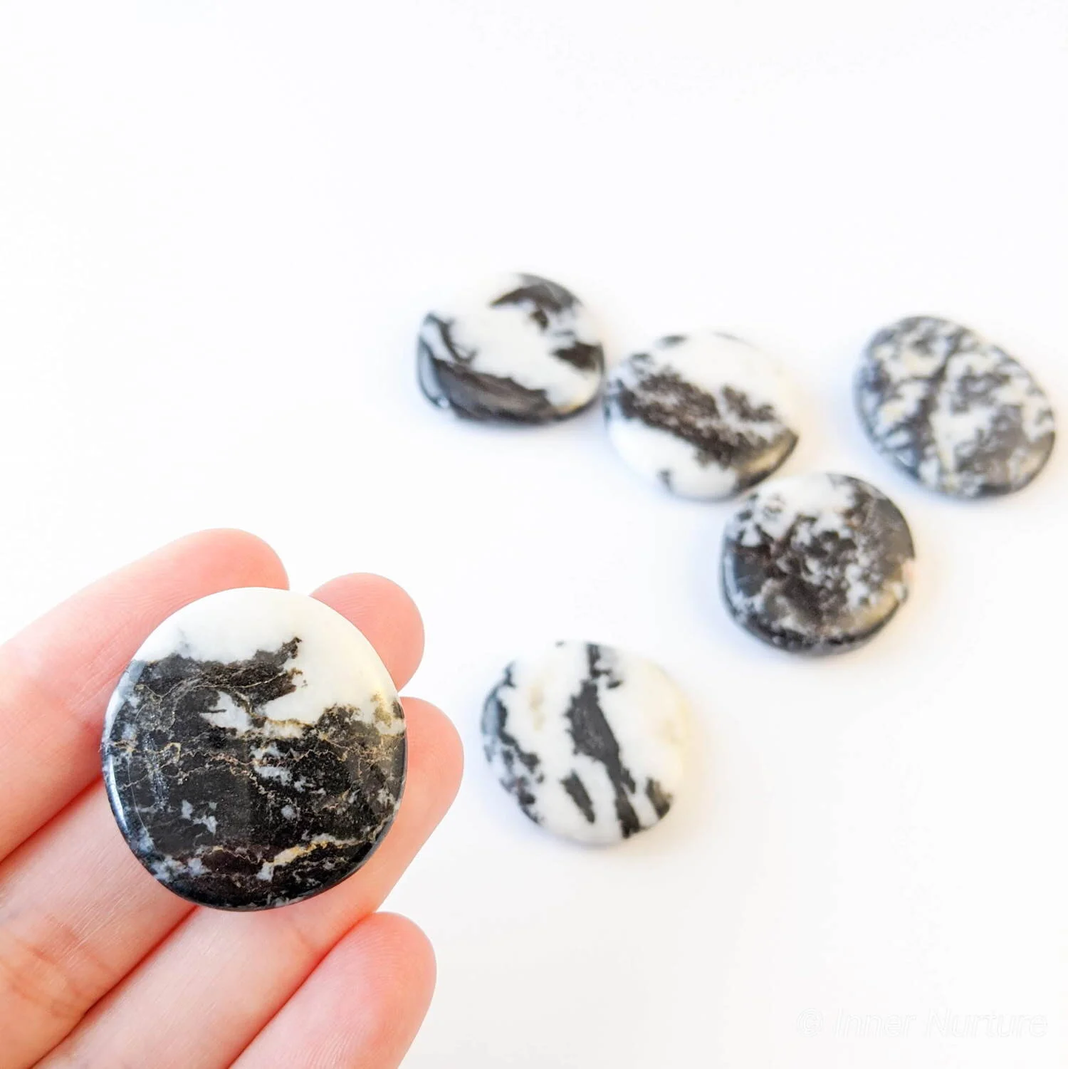 Zebra Jasper Smooth Stone | Medium - Inner Nurture - Online Crystal Shop Australia - Ethically Sourced