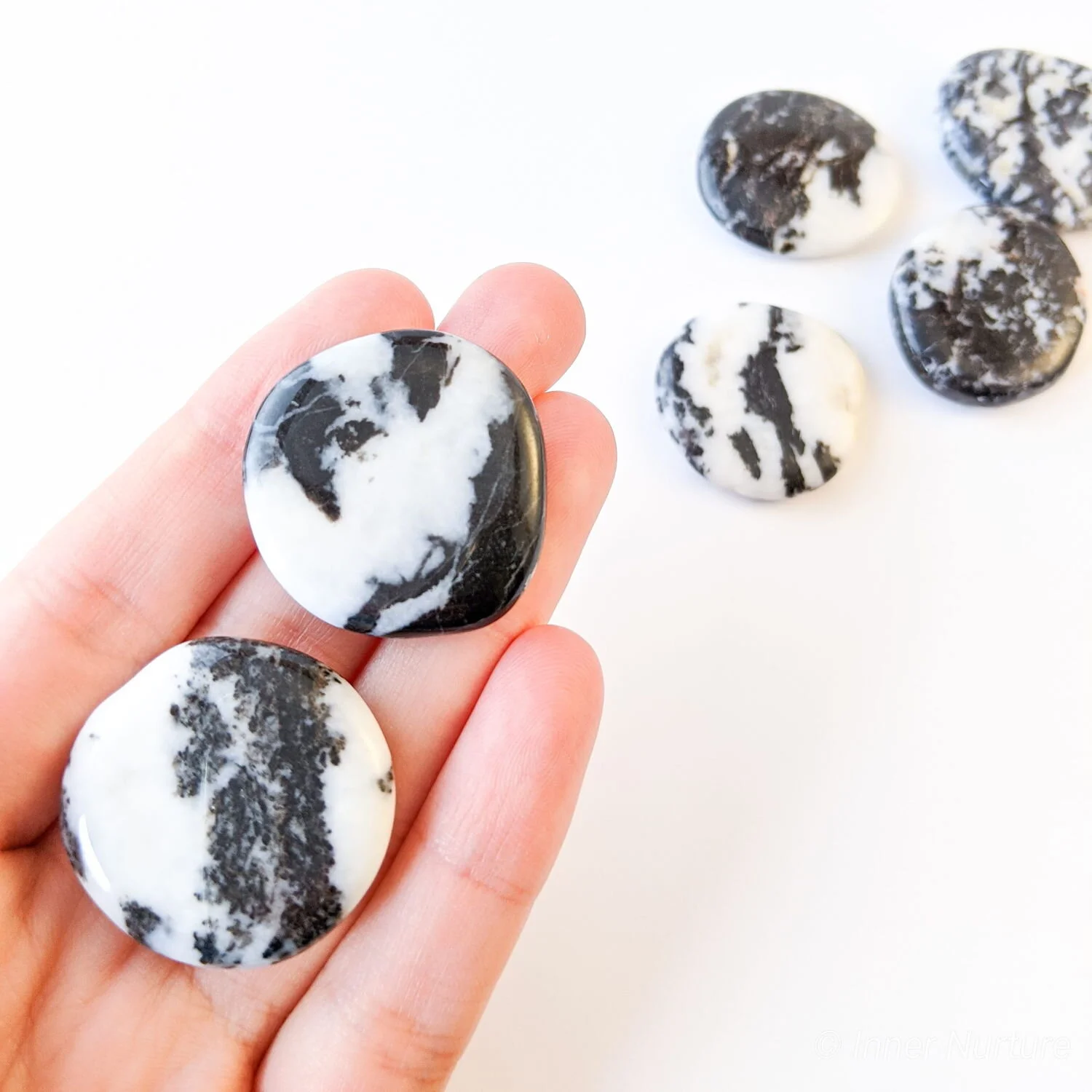 Zebra Jasper Palm Stone - Small