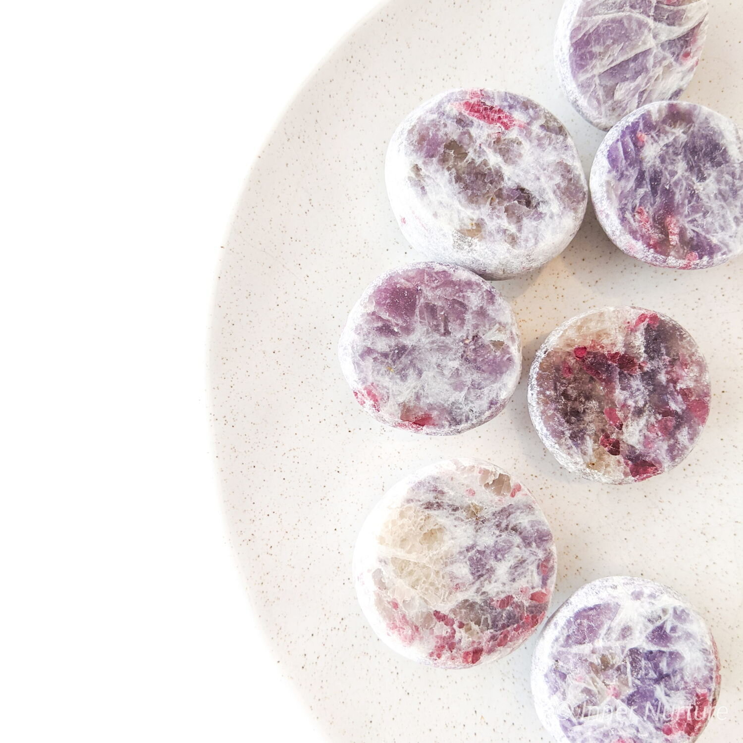 Pink Tourmaline In Lepidolite Seer Stone (Ema Egg) | Medium - Inner Nurture - Online Crystal Shop Australia - Ethically Sourced