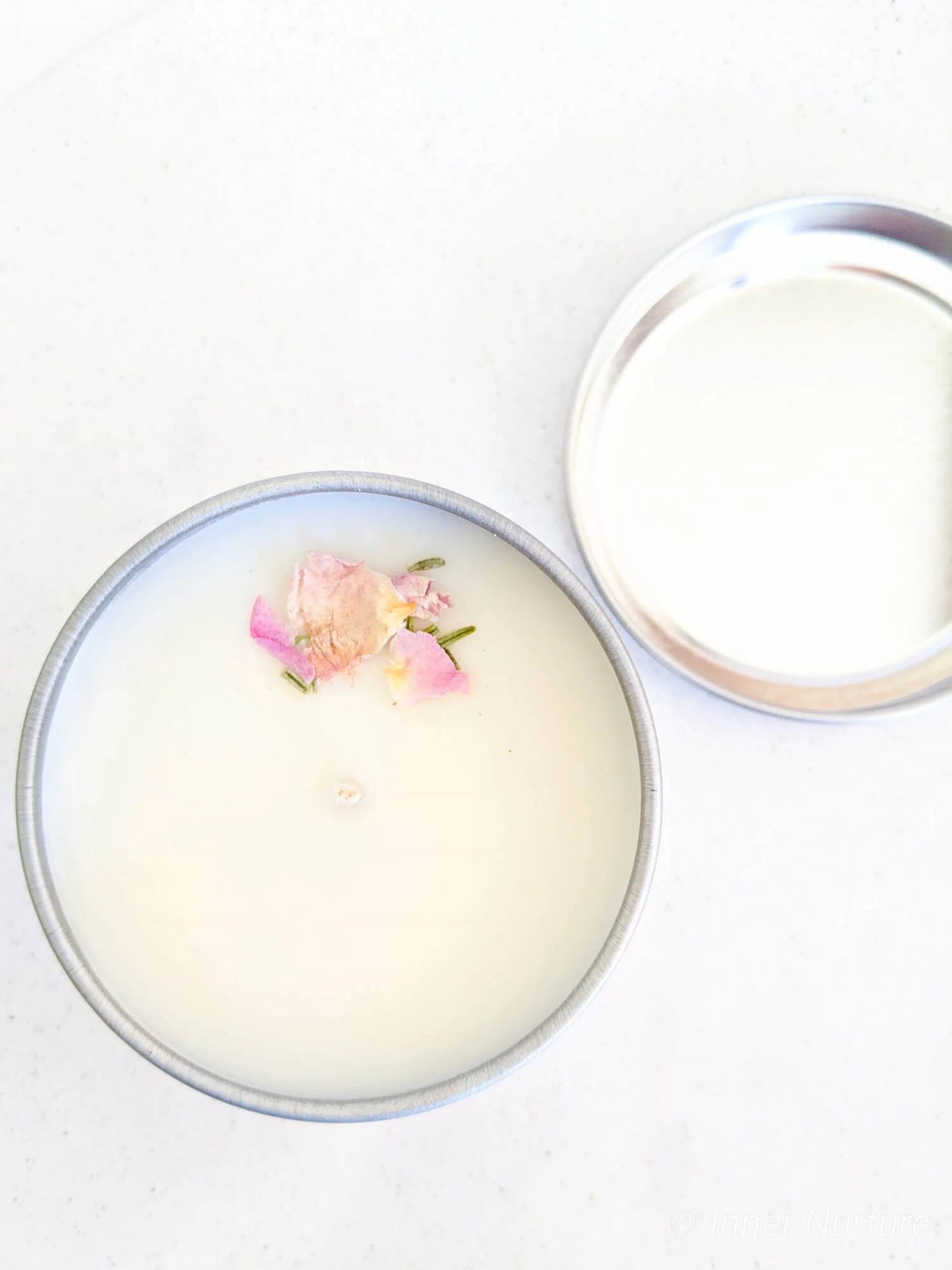 Soy Essential Oil Candle - Tres Rose | Small Tin - Online Crystal Shop Australia - Inner Nurture 
