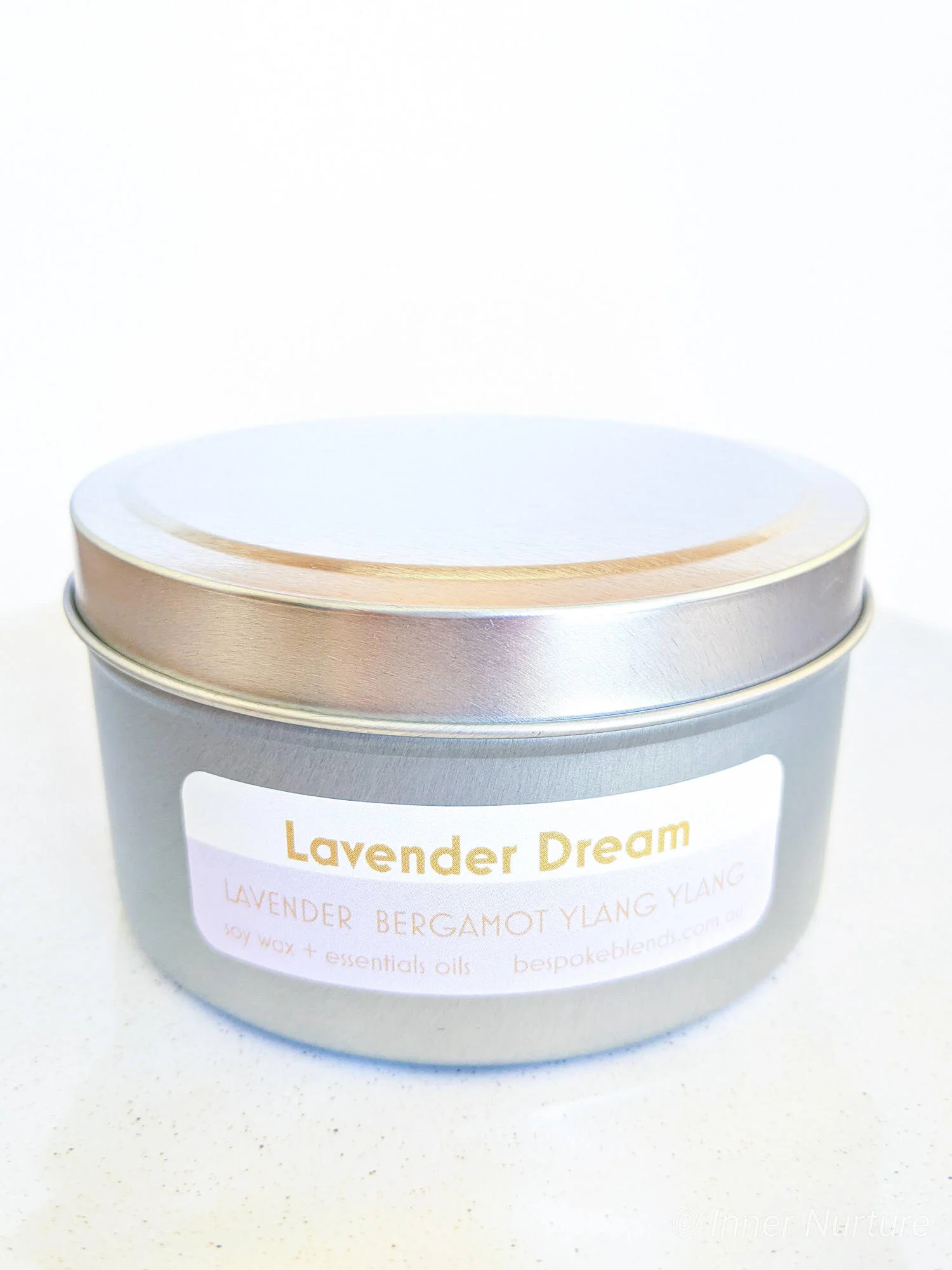 Soy Essential Oil Candle - Lavender Dream | Large Tin - Online Crystal Shop Australia - Inner Nurture