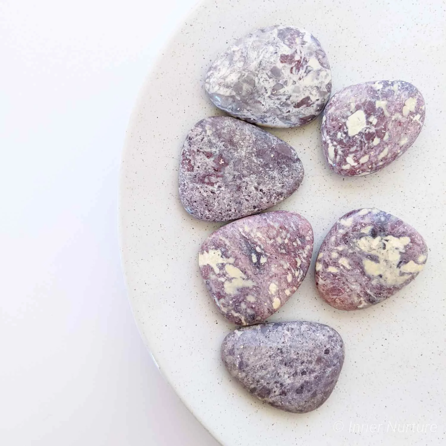Red Howlite Palm Stone - Ethically Sourced Crystal Shop Australia