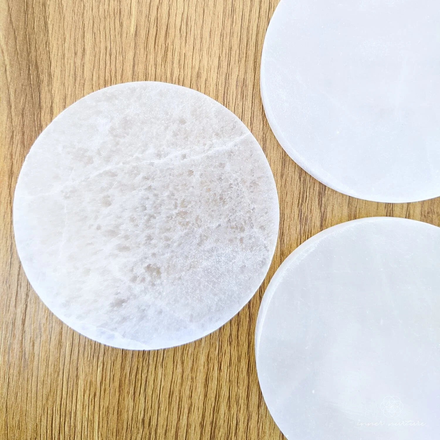 Selenite Charging Plate - Round 10cm