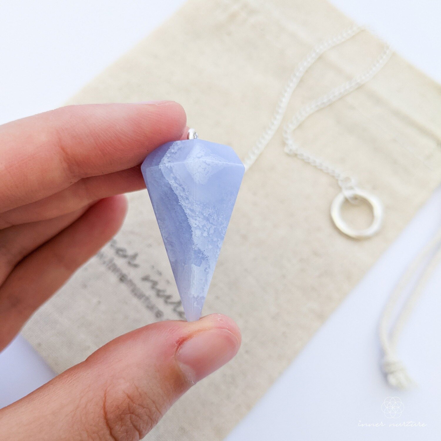 Blue Lace Agate Pendulum