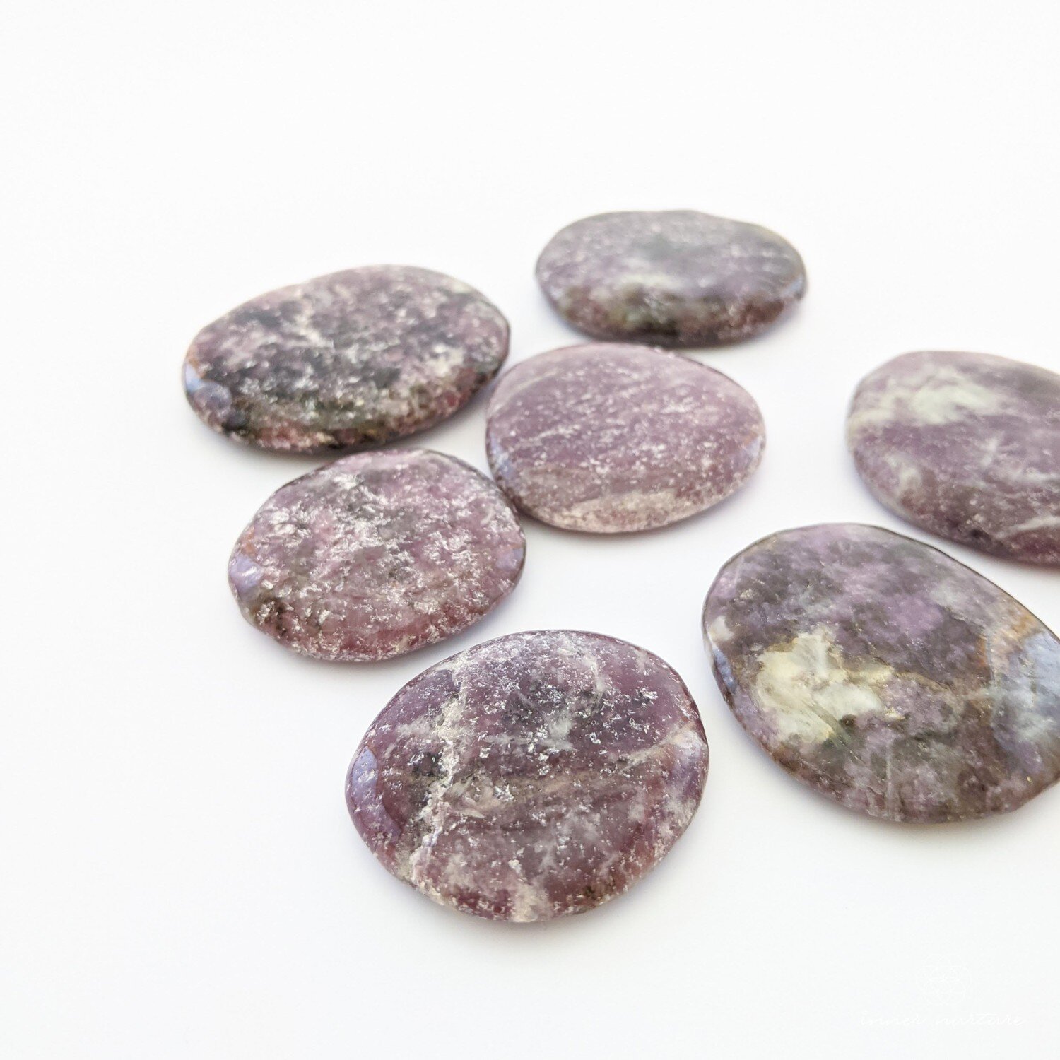 Lepidolite Palm Stone - Ethically Sourced Crystal Shop Australia