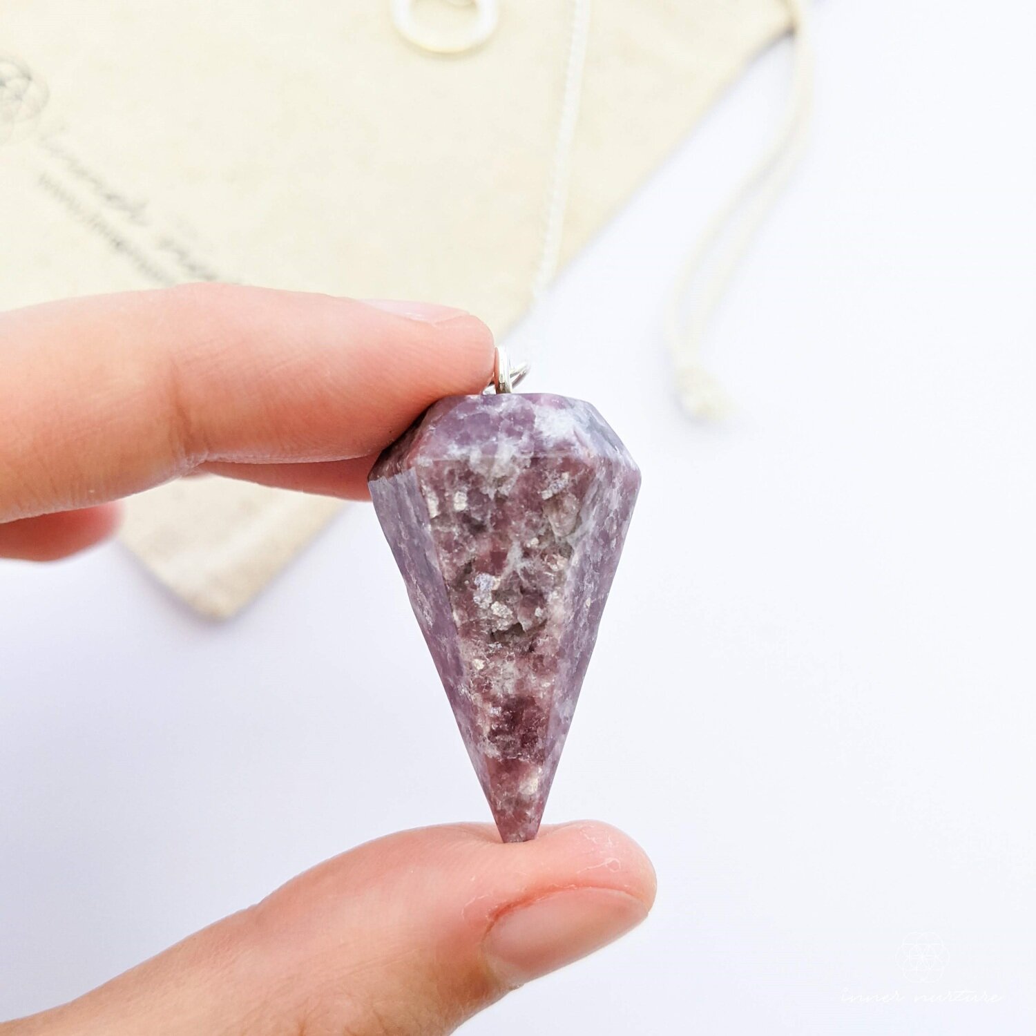 Lepidolite Pendulum