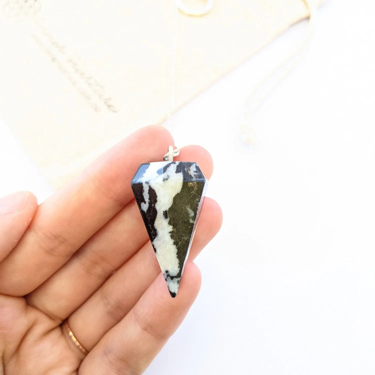 Zebra Jasper Pendulum