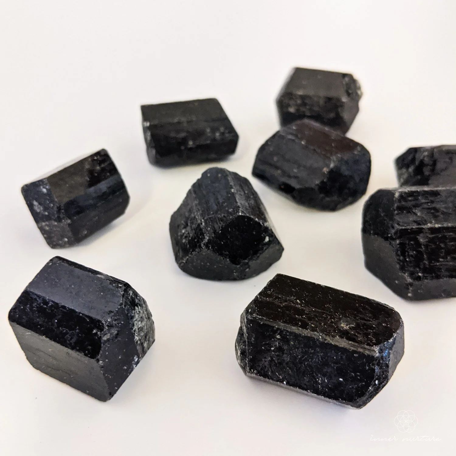 Black Tourmaline Rough - Medium